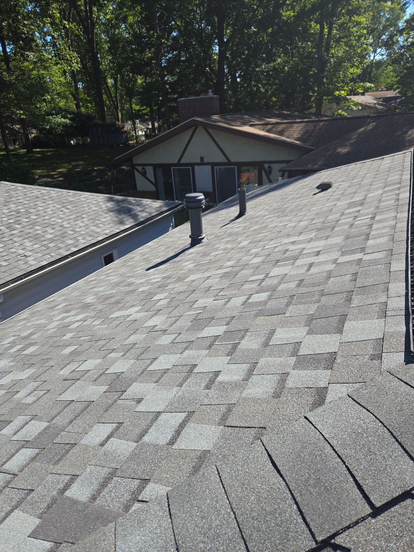 Atlas Pinnacle, Color, Coastal Granite, Drip Edge, Color, Black by Eagle Eye Roofing