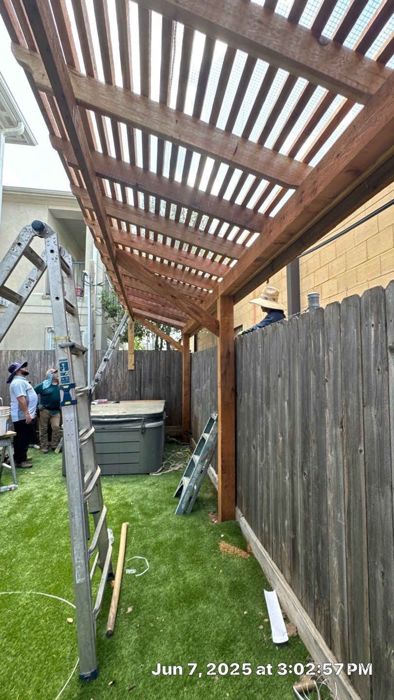 🌿 Kristy’s Backyard Privacy & Pergola Transformation by Texas Urban Elements