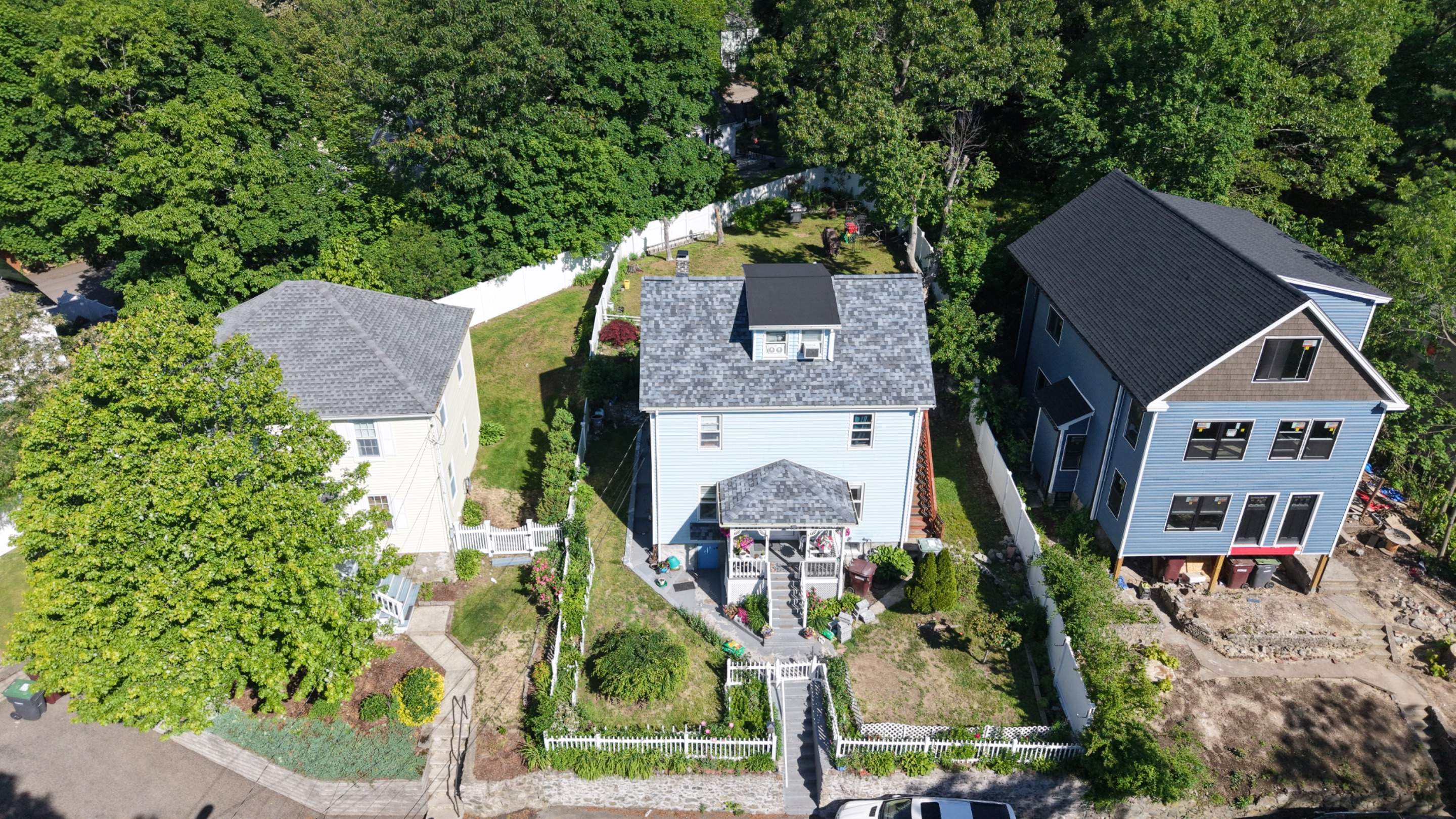 Full Roof Replacement in Dedham, MA – Owens Corning Duration Designer, Pacific Wave with EPDM Flat Dormer by JOHNNYS PRO
