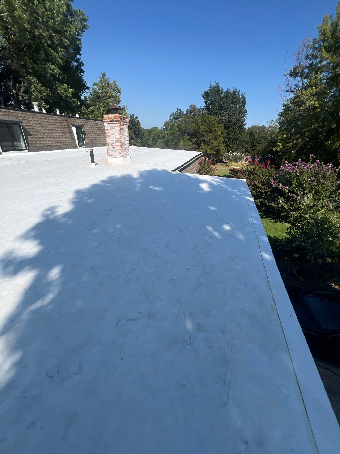 TPO Flat Roof Replacement in Edmond, OK by McCann's Roofing and Construction