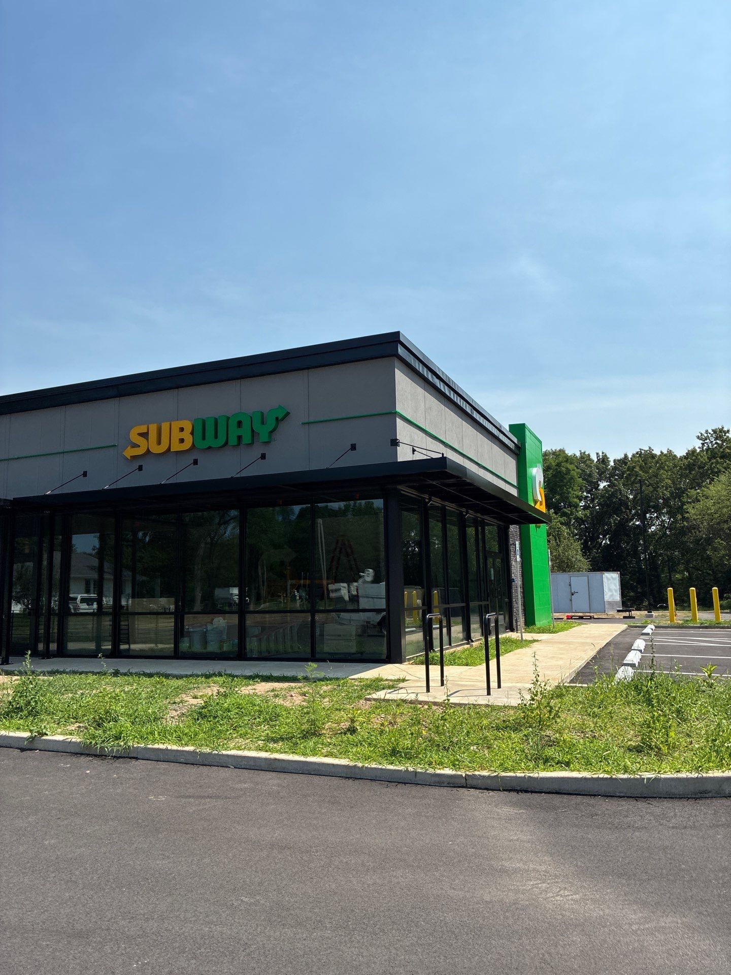 Subway Awning Installation in Granger by Hayes Design co