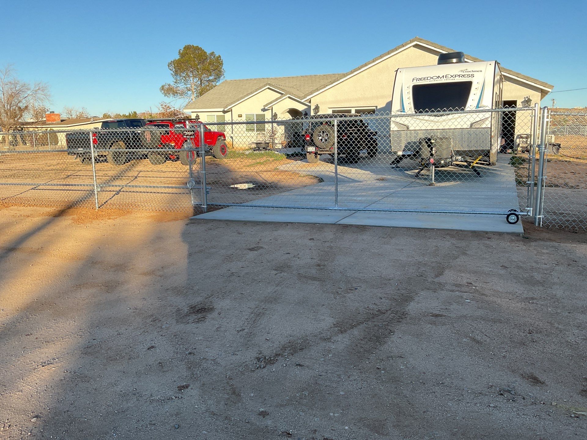 6ft and 5 ft chain link by Fence Guys Inc. 