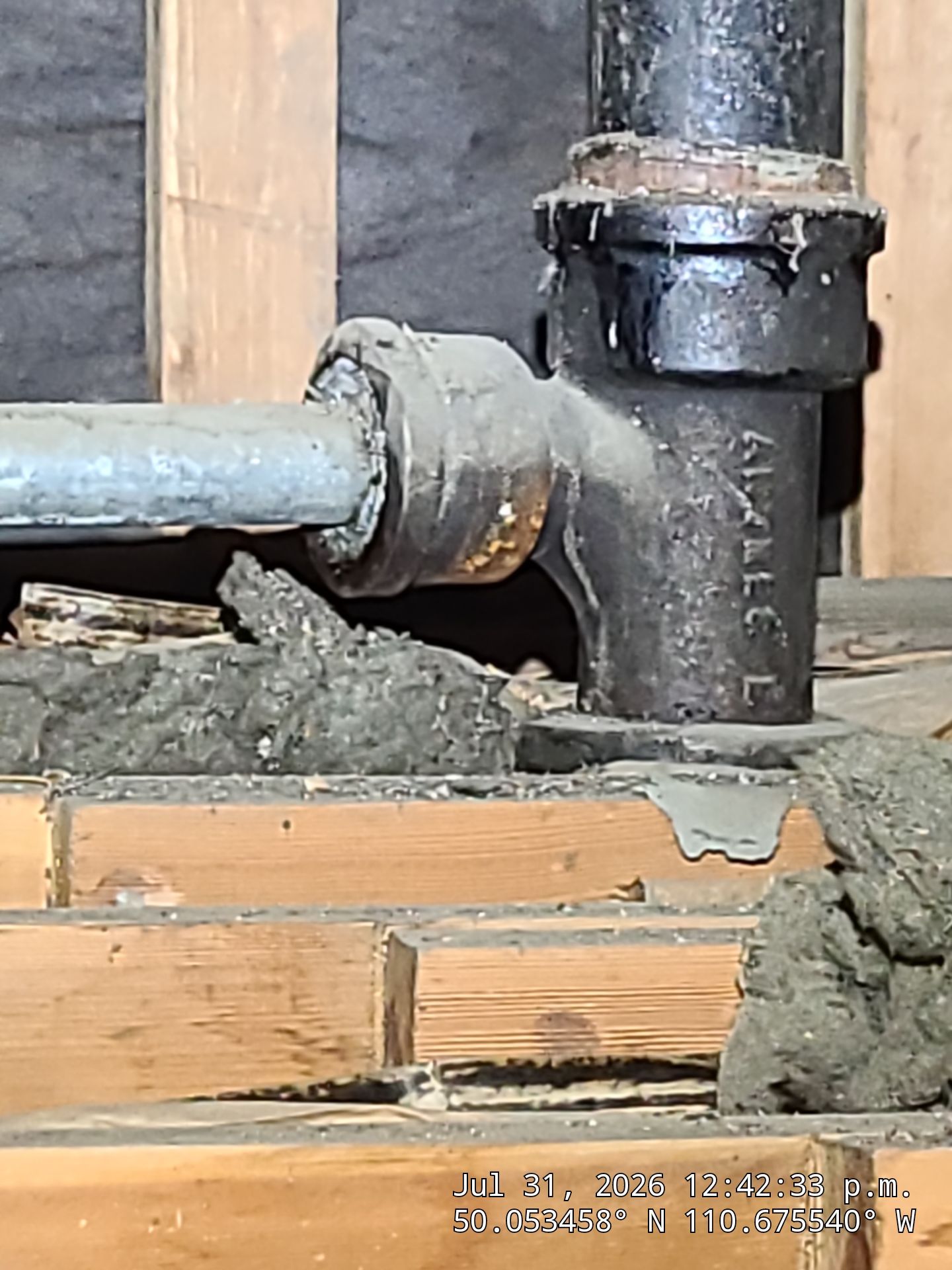 Cast Iron Drain Line Repair and Plumbing Access in Medicine Hat by Septic Medic Inc.