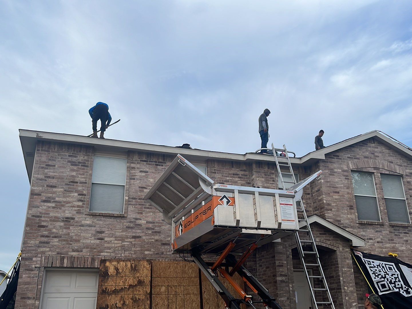 Full Roof Replacement, Chimney Rebuild and Interior Damage Replacement by First United Roofing & Construction