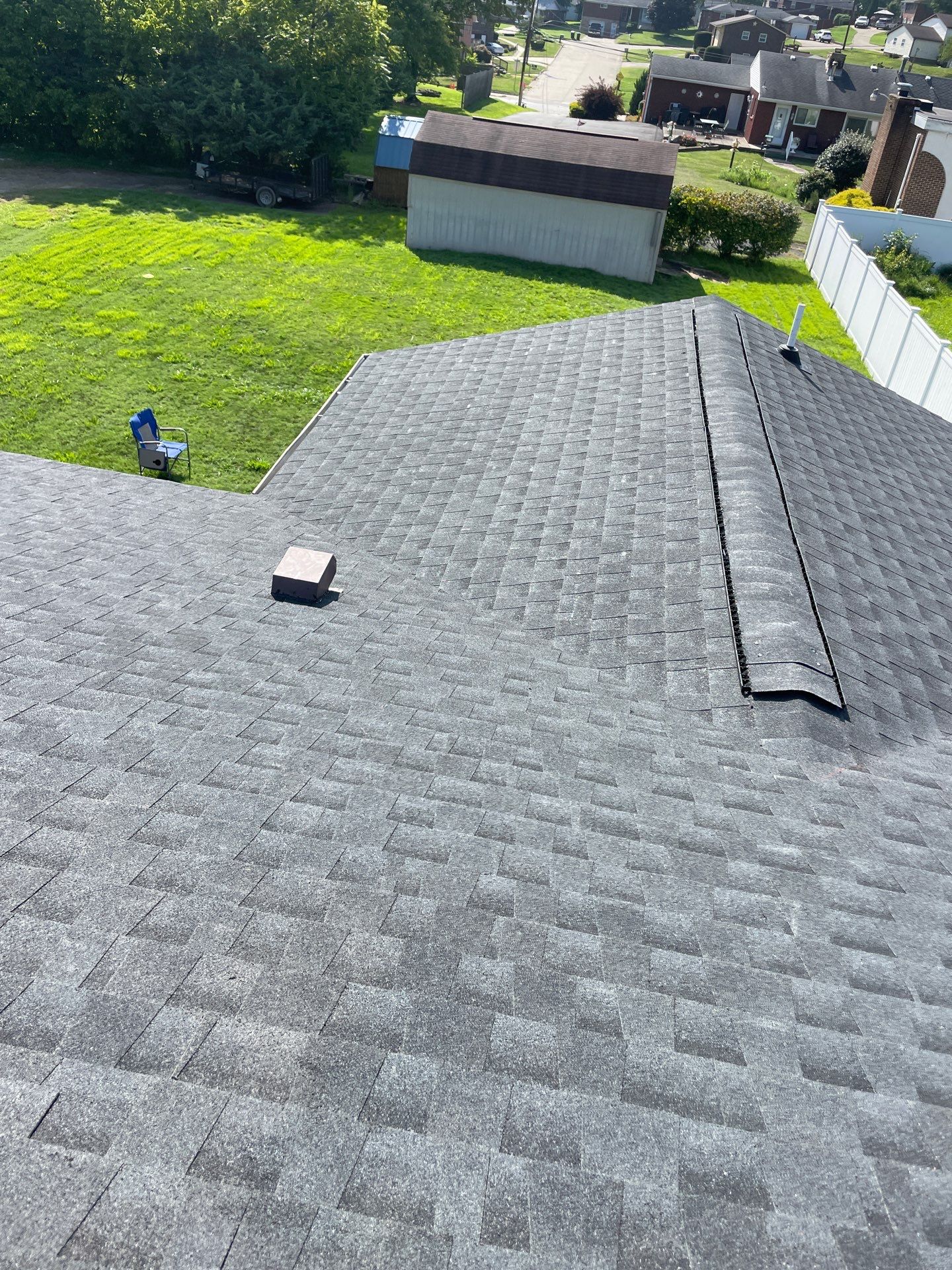 Residential Roofing Installation using GAF Timberline HDZ Charcoal by Rainstoppers Roofing