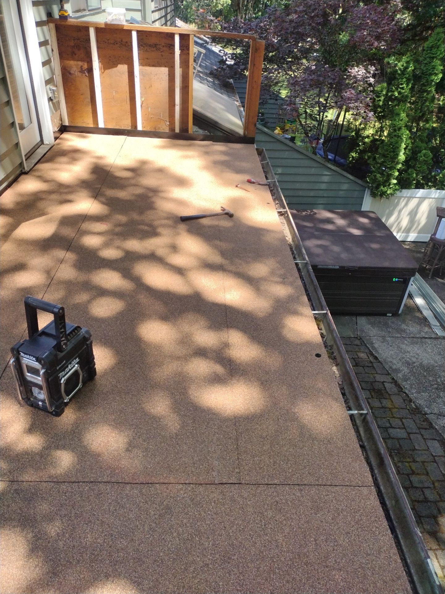 Residential Deck Replacement  using Certainteed Flintlastic SA Cap by Orezona Building & Roofing Company, Inc.