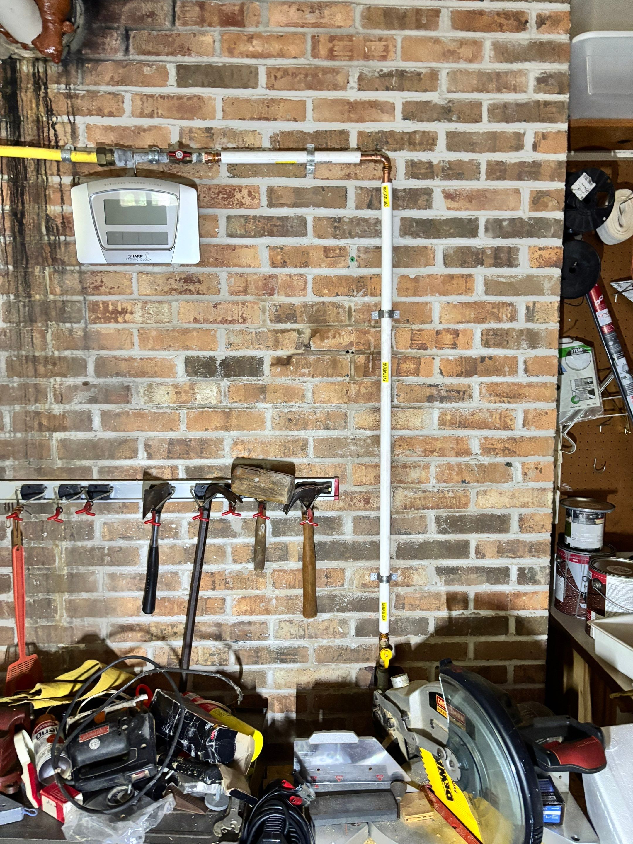 Gas Logs Installed in Smithfield by Premier Chimney and Roofing