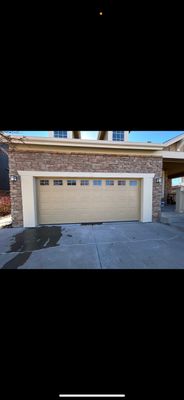 Garage door conversion