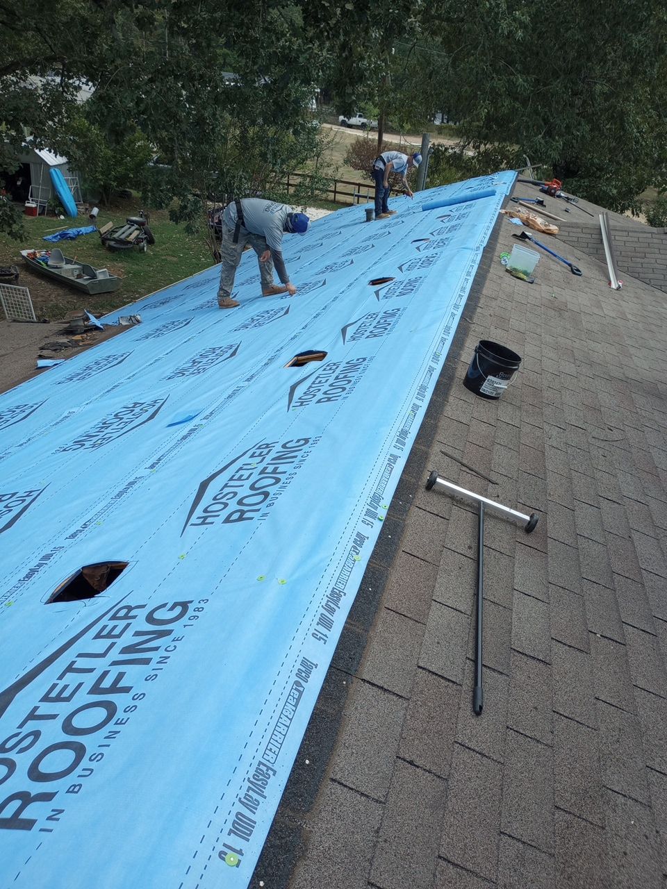 Residential Shingle Reroof using CertainTeed XT25 by Hostetler Roofing