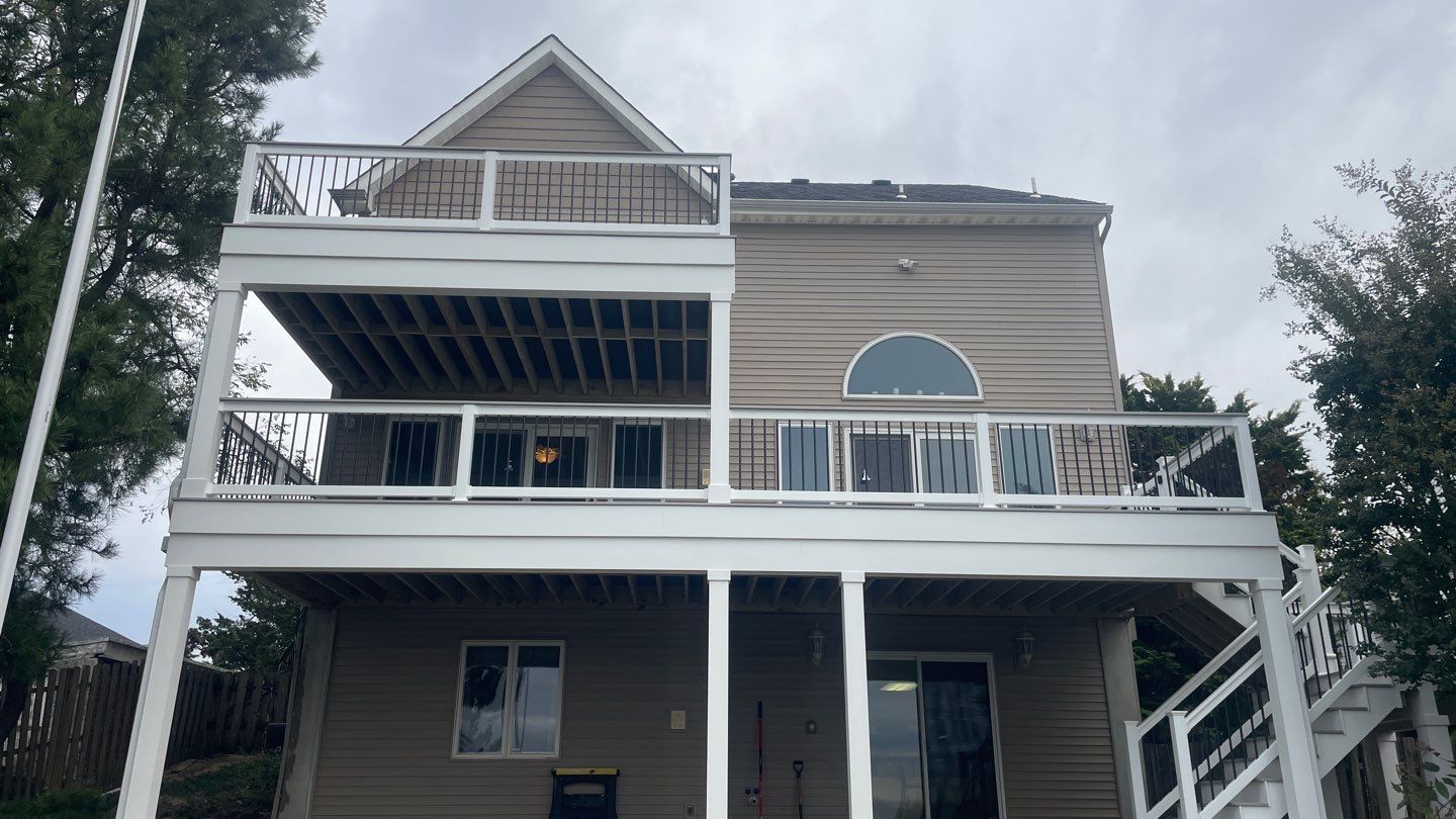 Waterfront deck In Keyport  by deck guardian