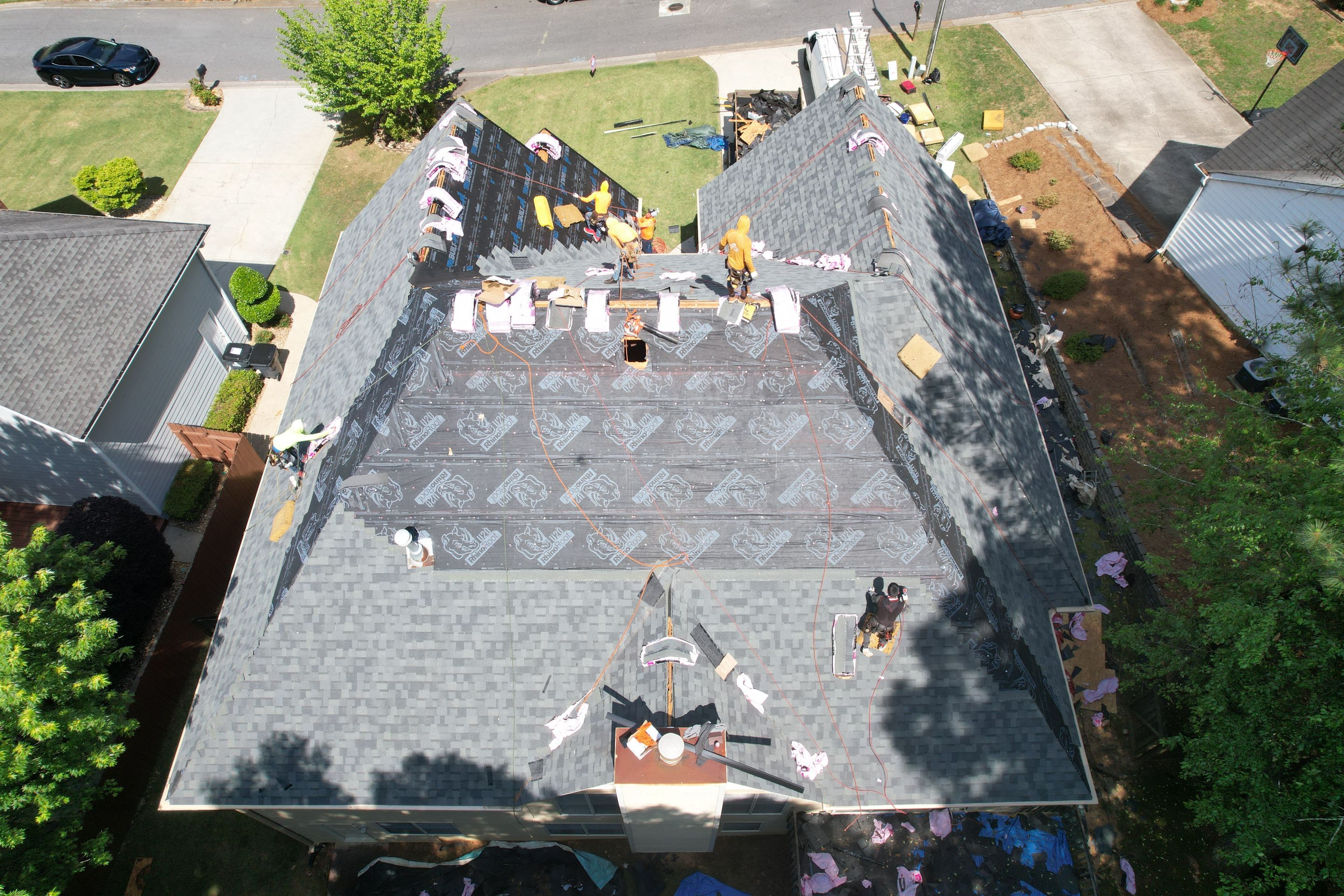 Residential Roof Replacement using Owens Corning Estate Gray by Inspector Roofing and Restoration