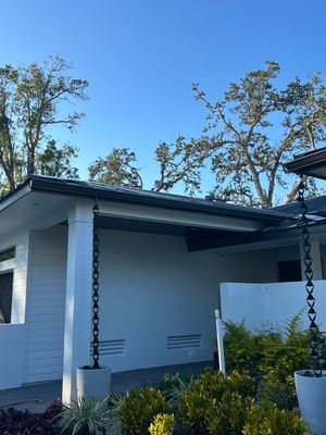 Dark Bronze Gutter Installation in Sarasota FL