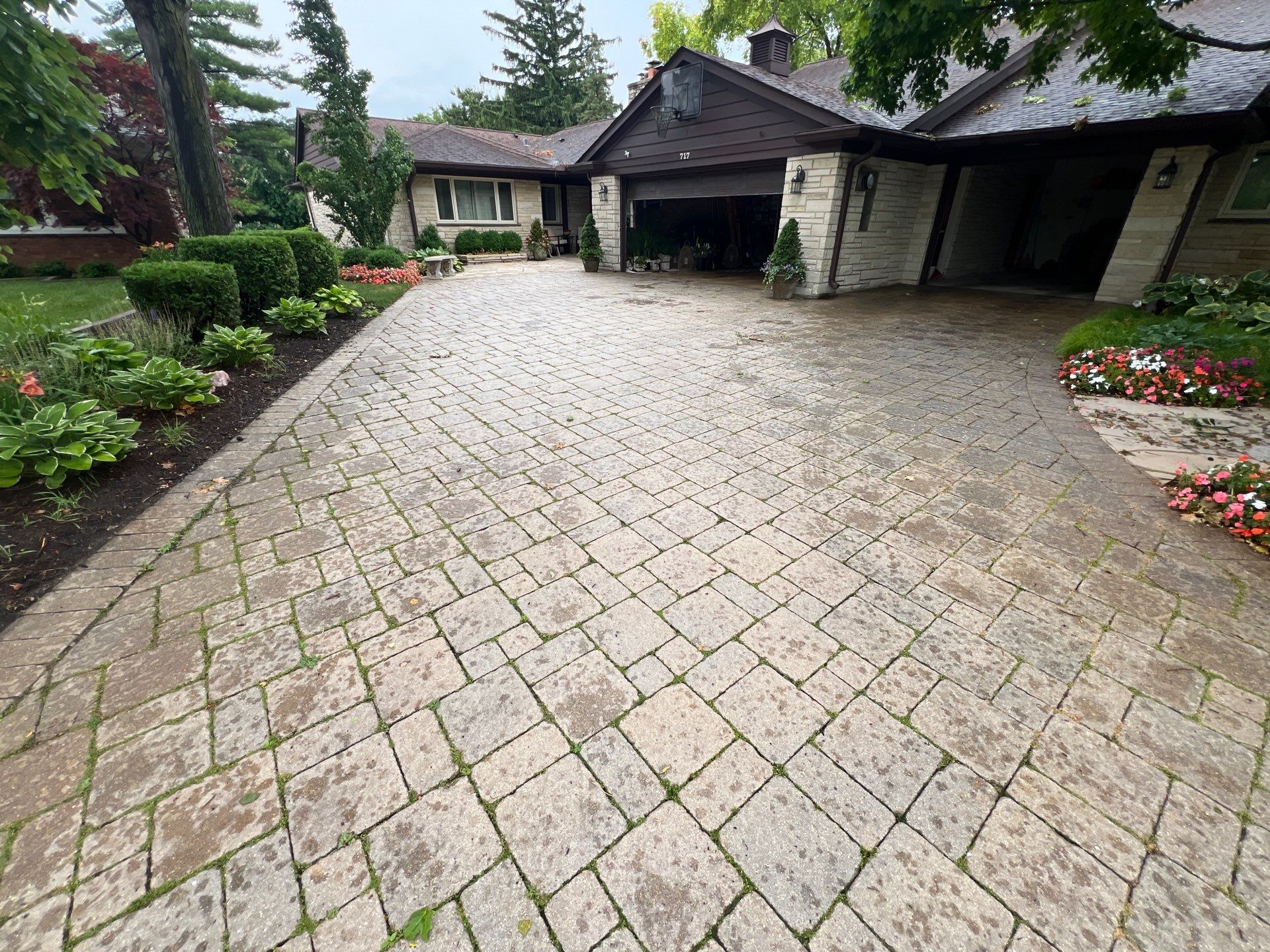 Brick paver clean, sand and seal.  using Surebond SB-1300 by Northern Power Washing LLC.