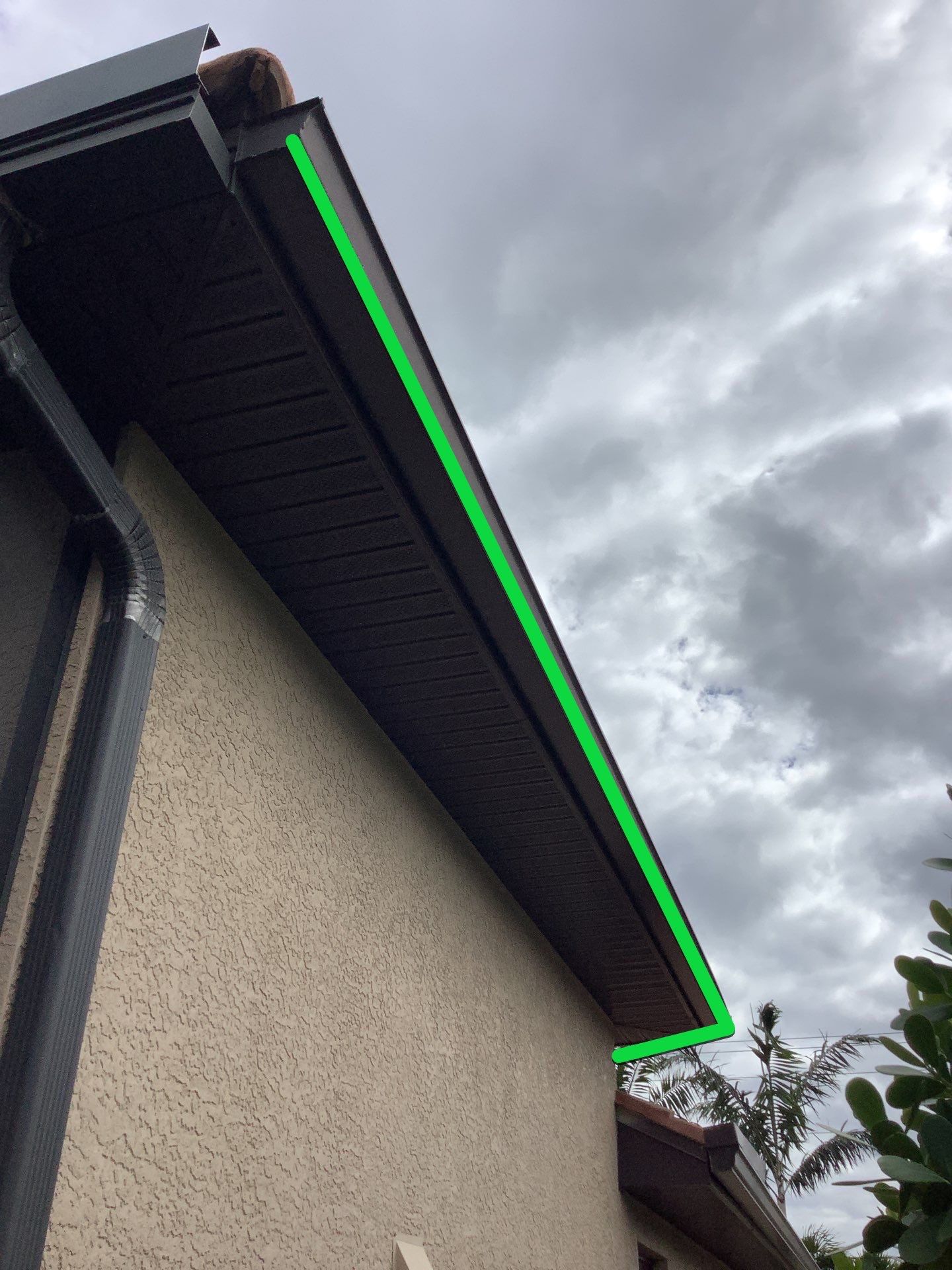 Bronze Downspout Installation in Cape Coral FL by Gutter Professors