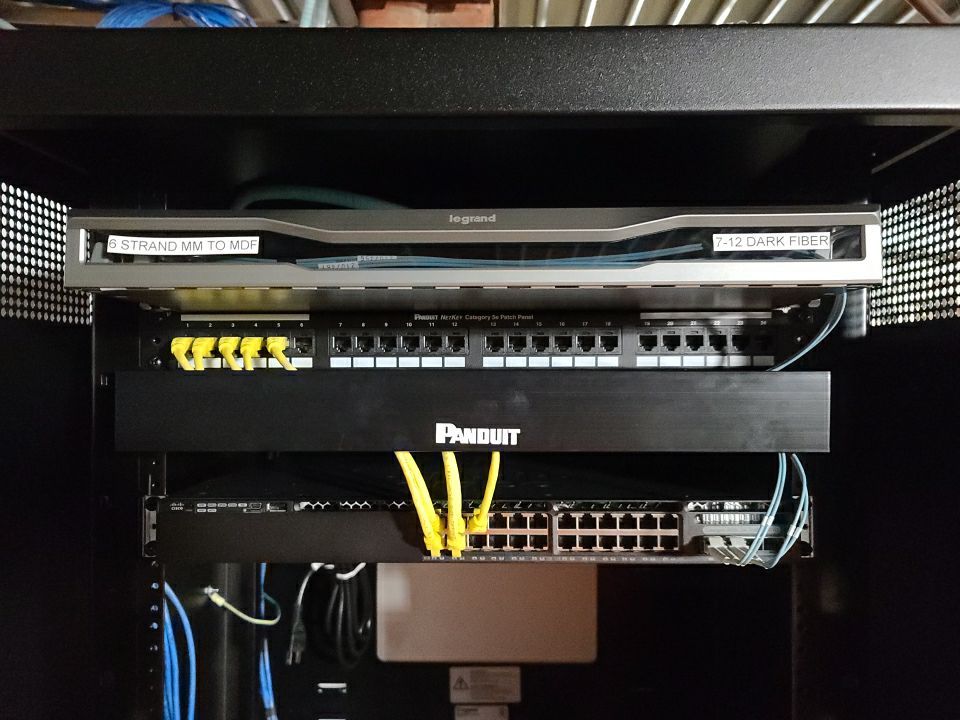 Structure Cable Installation using Cat 6 Cabling & Fiber  by Firmament Solutions