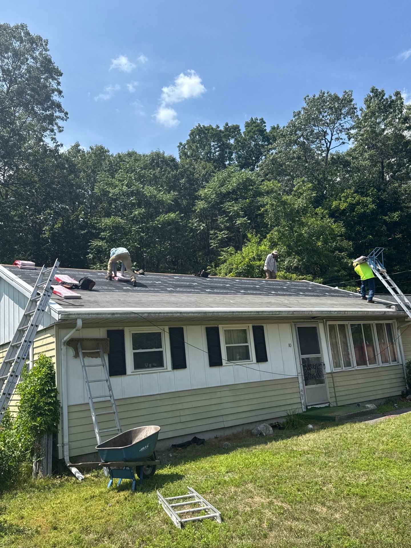 Onyx Black Roof Transformation in Maynard, MA by Mighty Dog Roofing of Greater Middlesex County