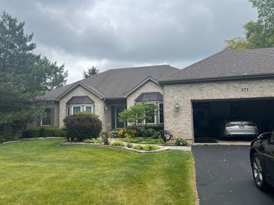 Completed gutter protection installation in Algonquin, IL 60102