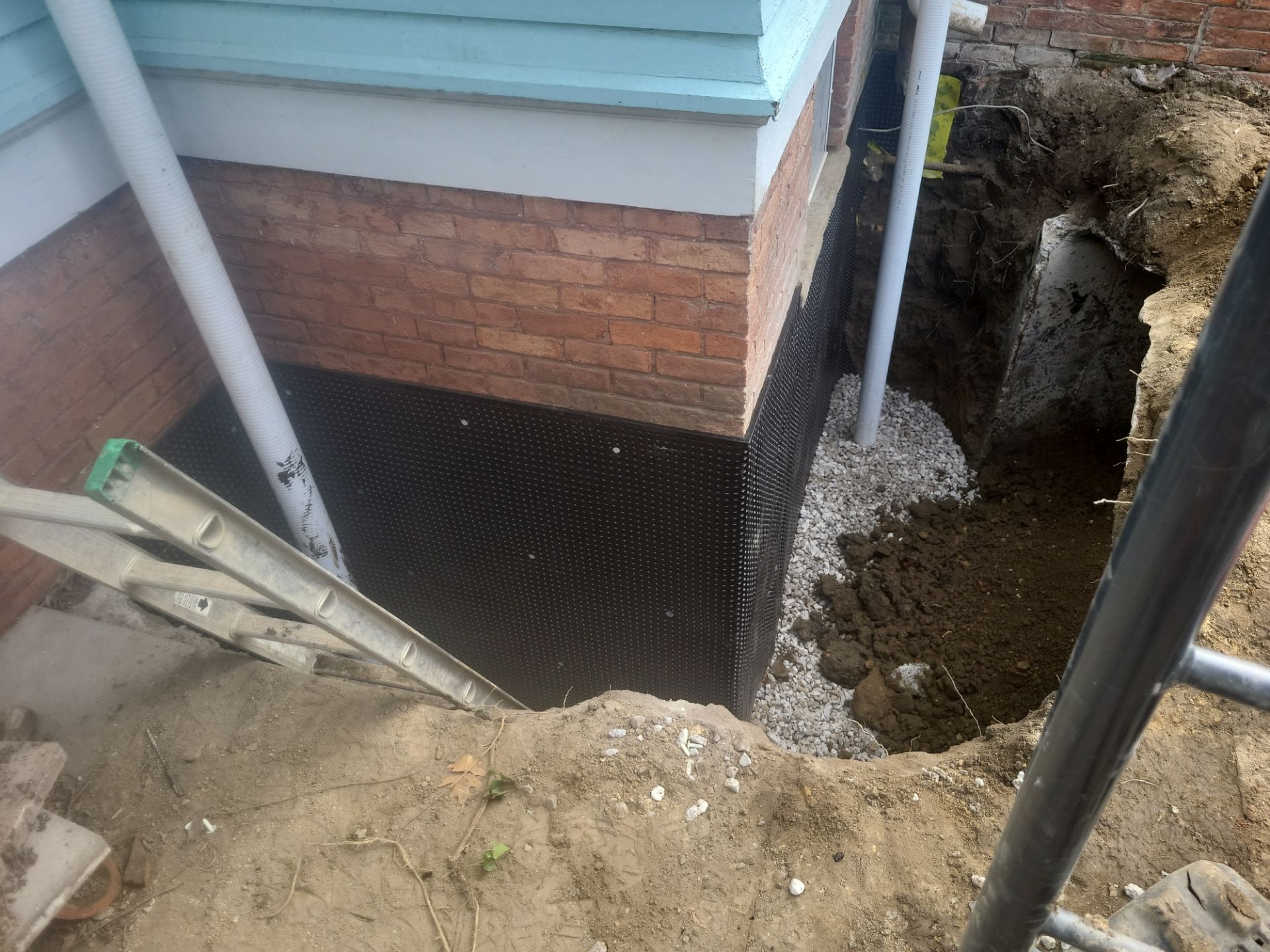 Exterior Basement Waterproofing & Combo Sump Backup System by Toledo Basement Repair