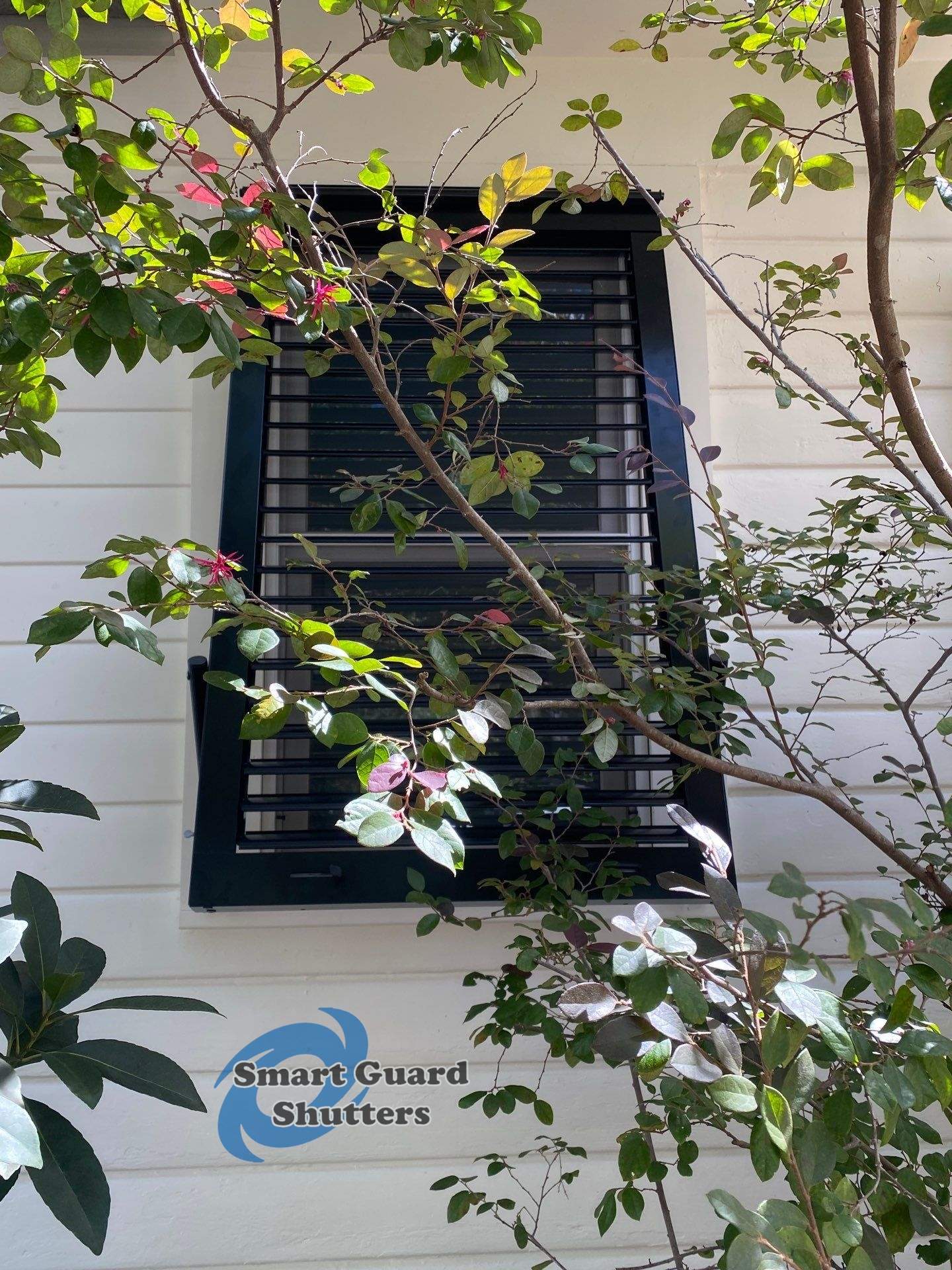 Impact Bahamas in Matte Jet Black by Smart Guard Shutters