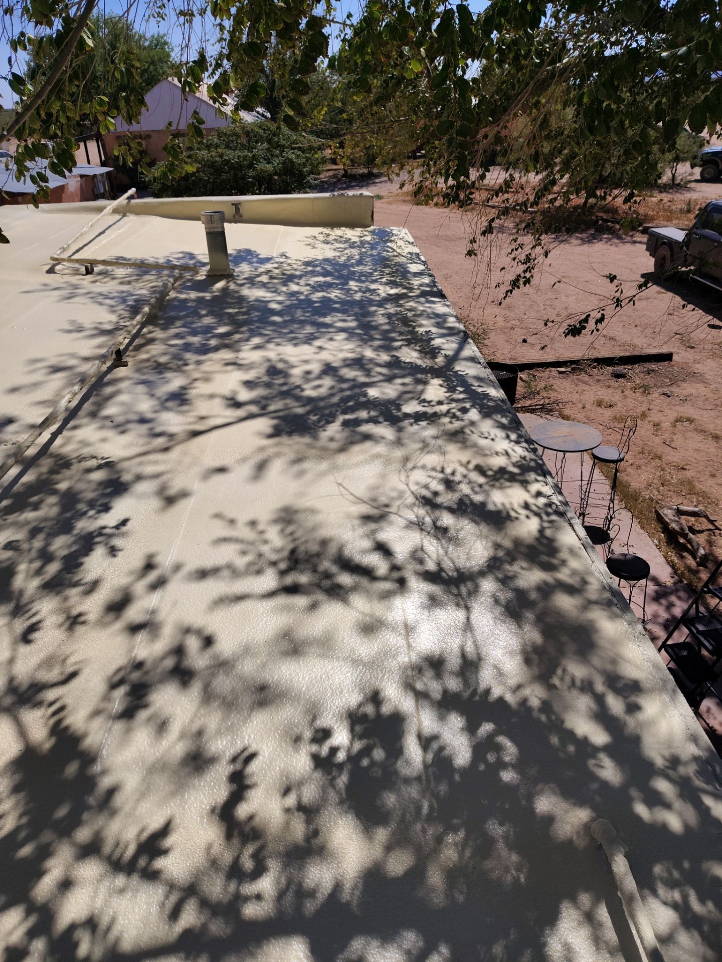Residential roof application by SPF Services 