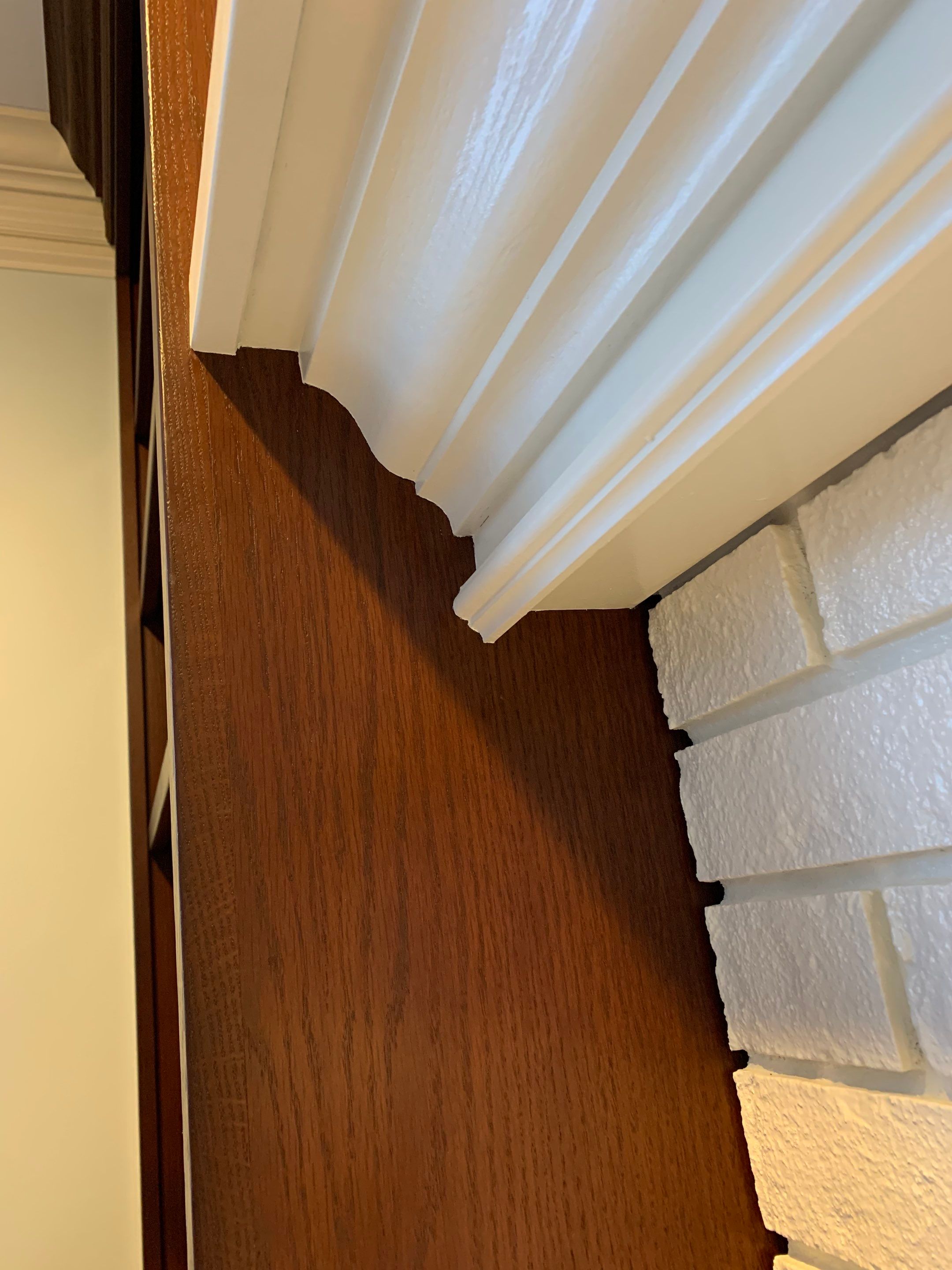 Fireplace/Mantle and Painting Stenciled Walls by Empire Painting Services, LLC