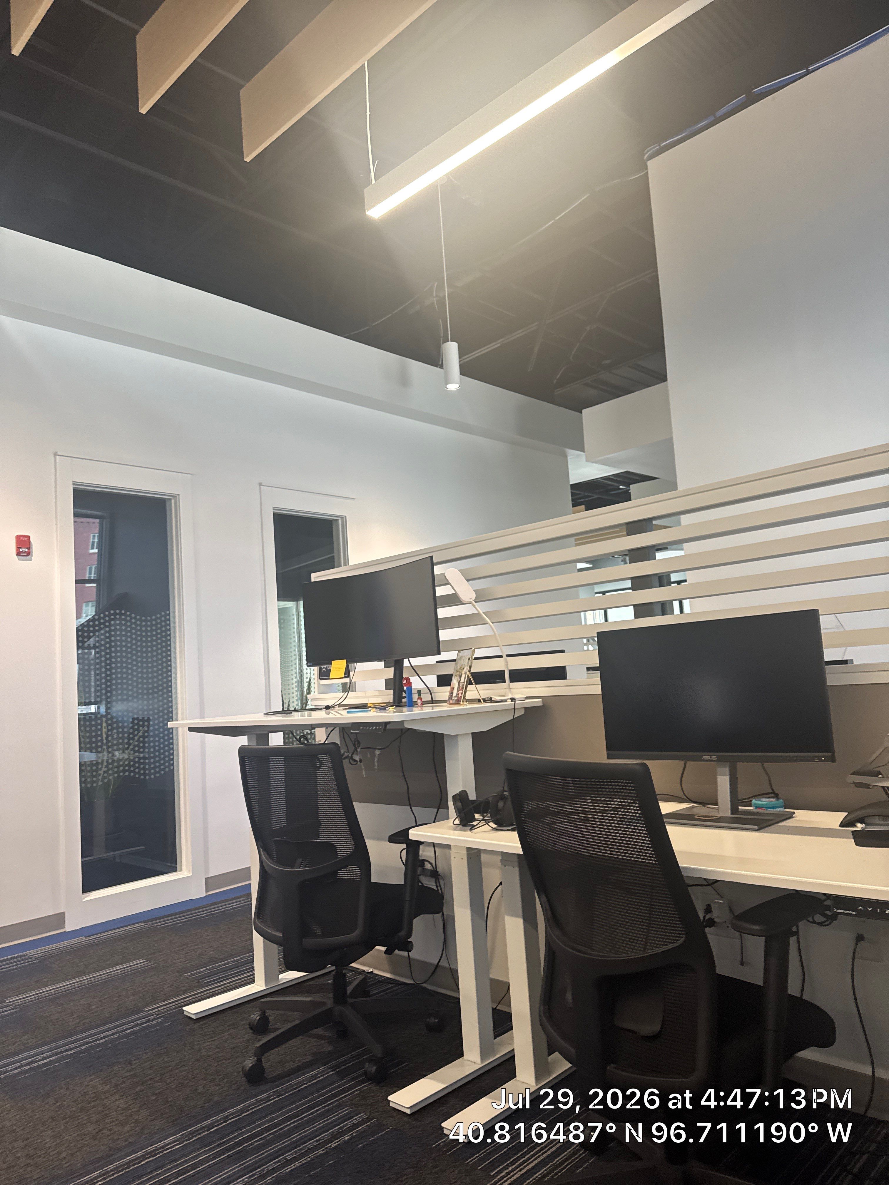 Modern Commercial Office Workspace Updates and Media Installation in Lincoln by CompanyCam Sales Demo