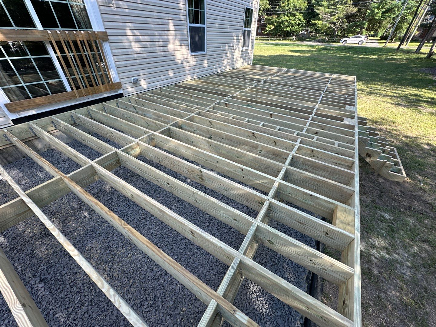 New Deck using Deckorators Venture - Color Sandbar by deck guardian