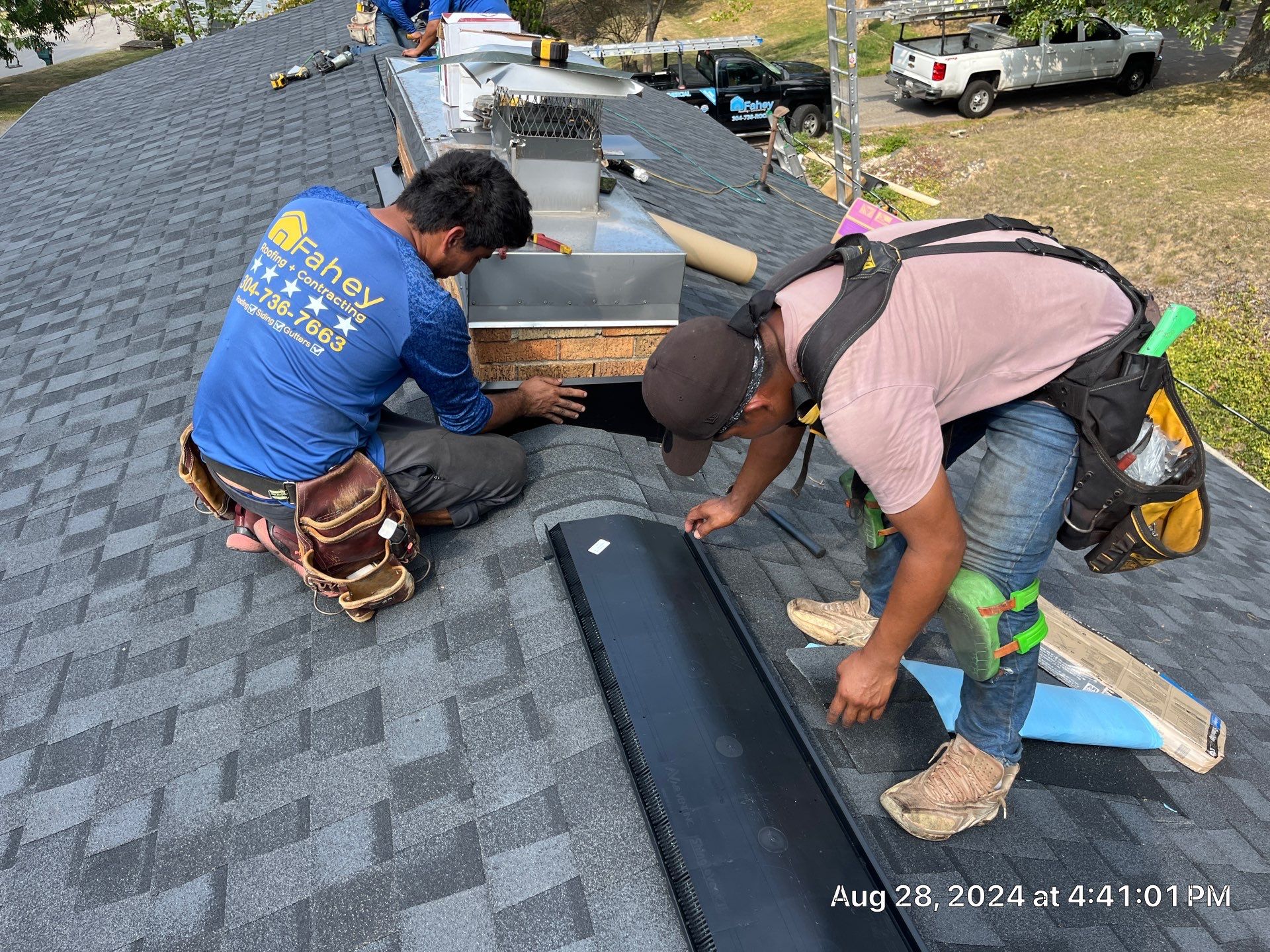 Residential Roofing Installation using Certainteed Landmark Pro Shingles by Fahey Roofing + Contracting