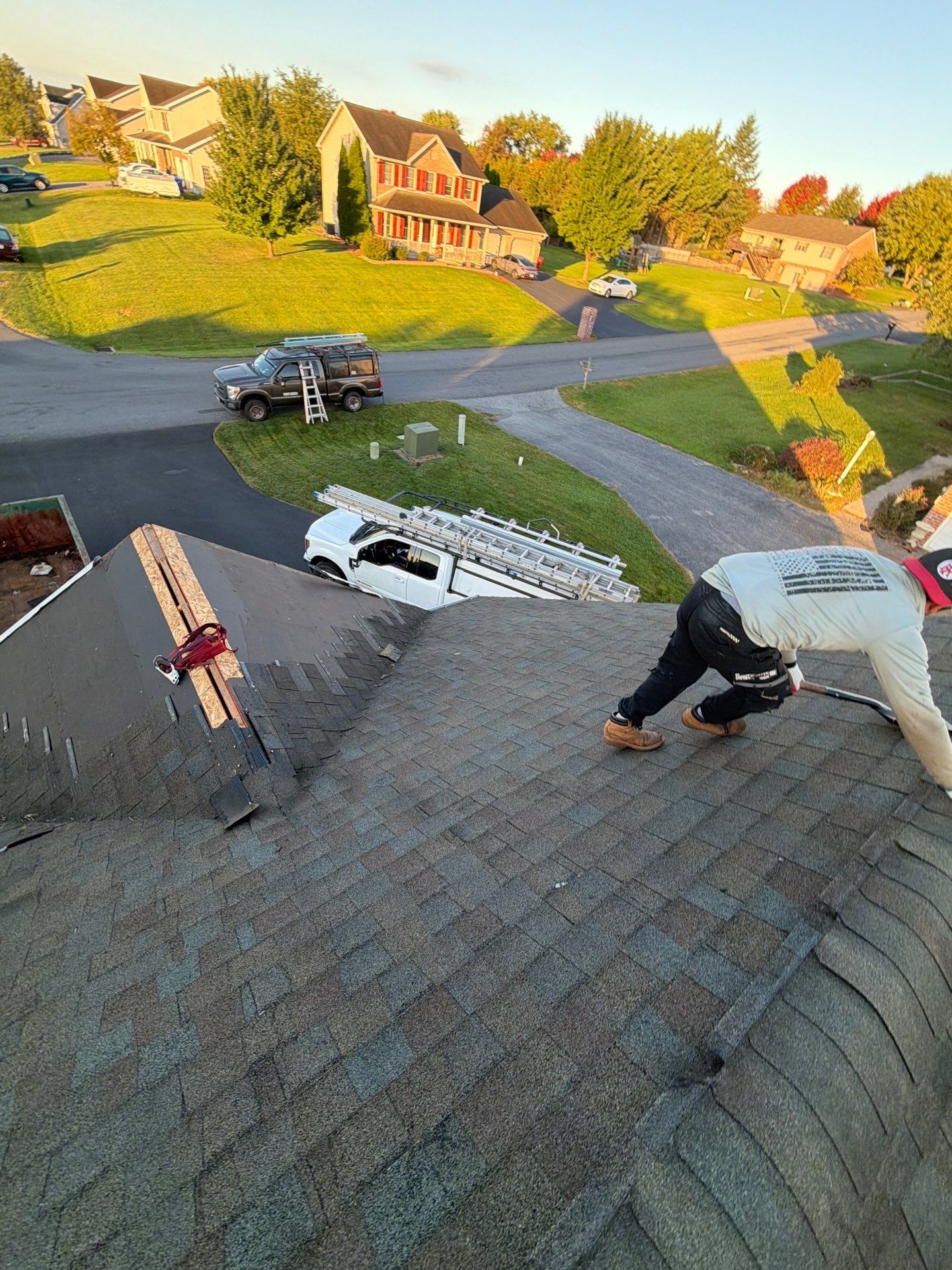 Residential Roof Installation Featuring GAF Timberline HD Shingles in Chambersburg by Teflon Roofing