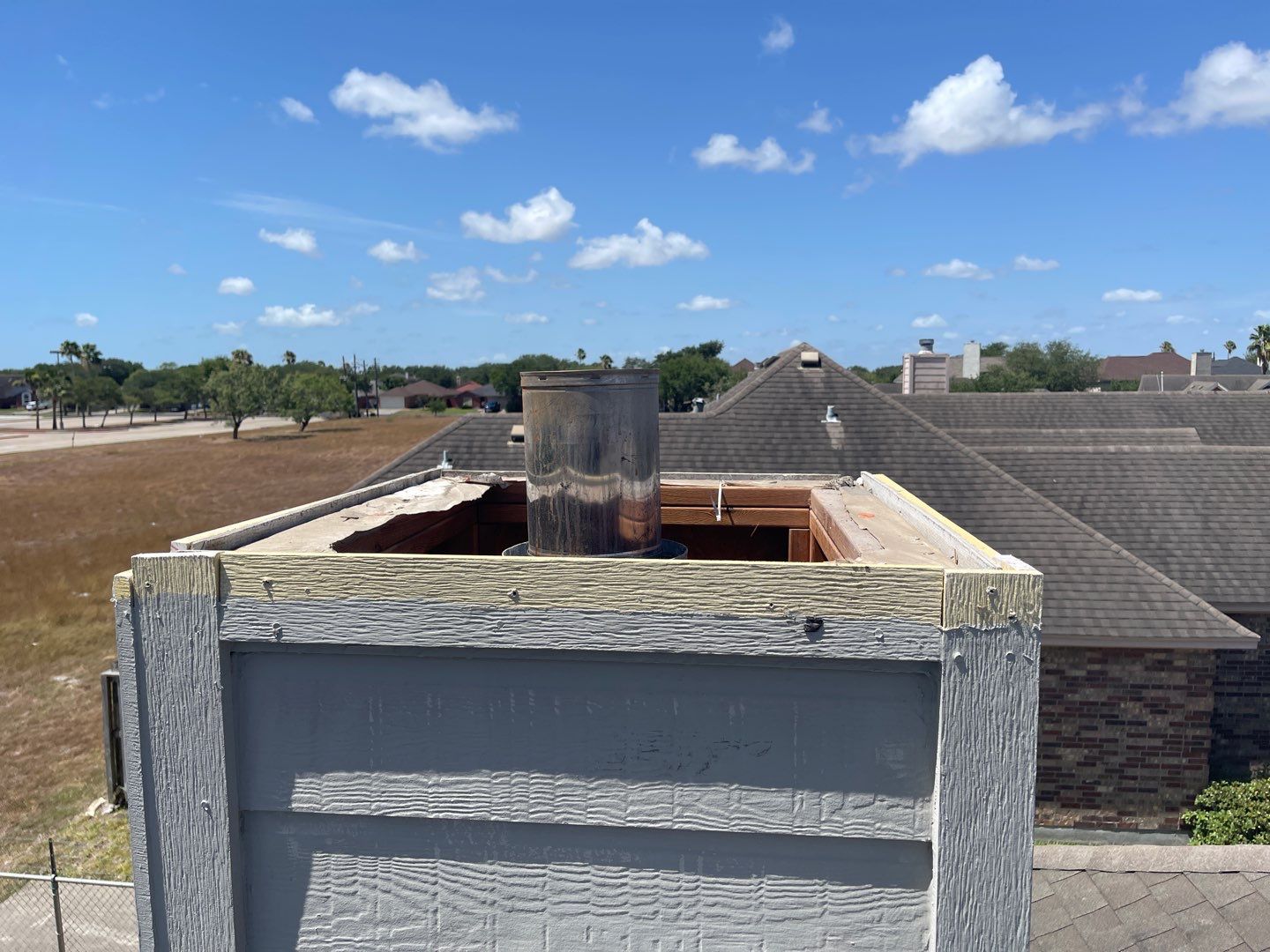 Chimney Cap & Chase Replacement using Custom Fabricated Steel by Lighthouse Roofing