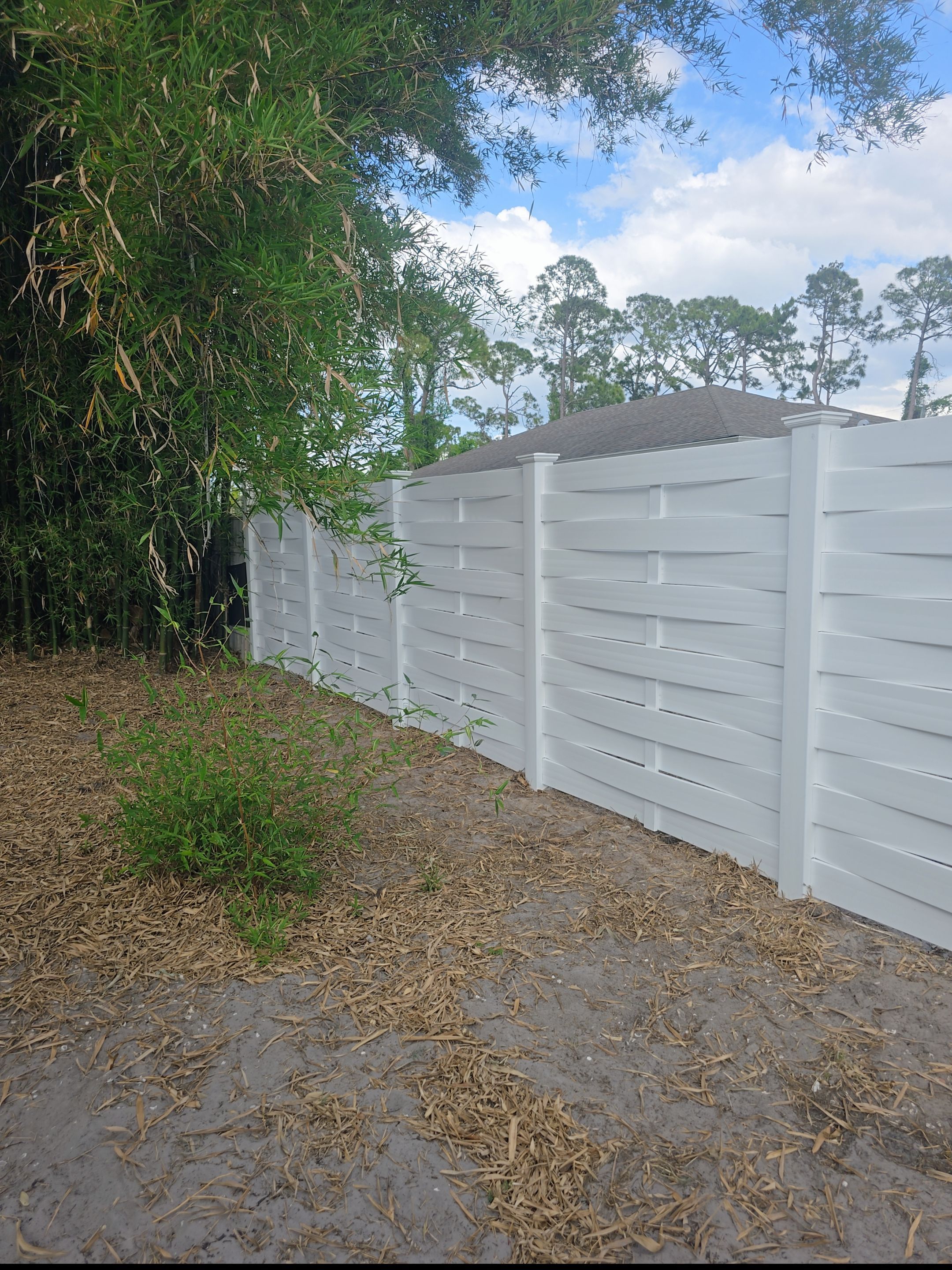 Horizontal Basketweave Fence in North Port by True Fence LLC