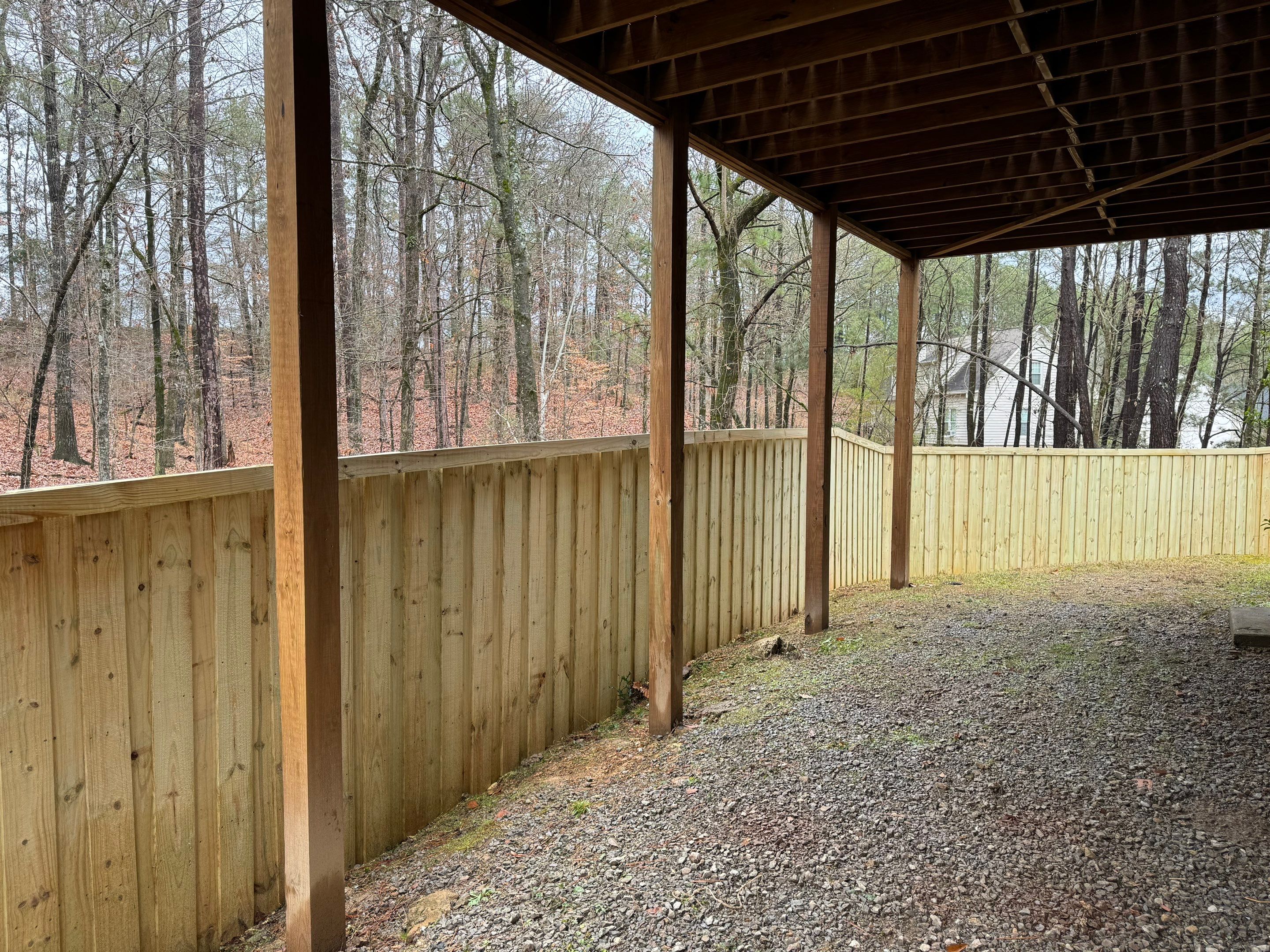 Brookview Highlands - Fence by Pillar and Pine