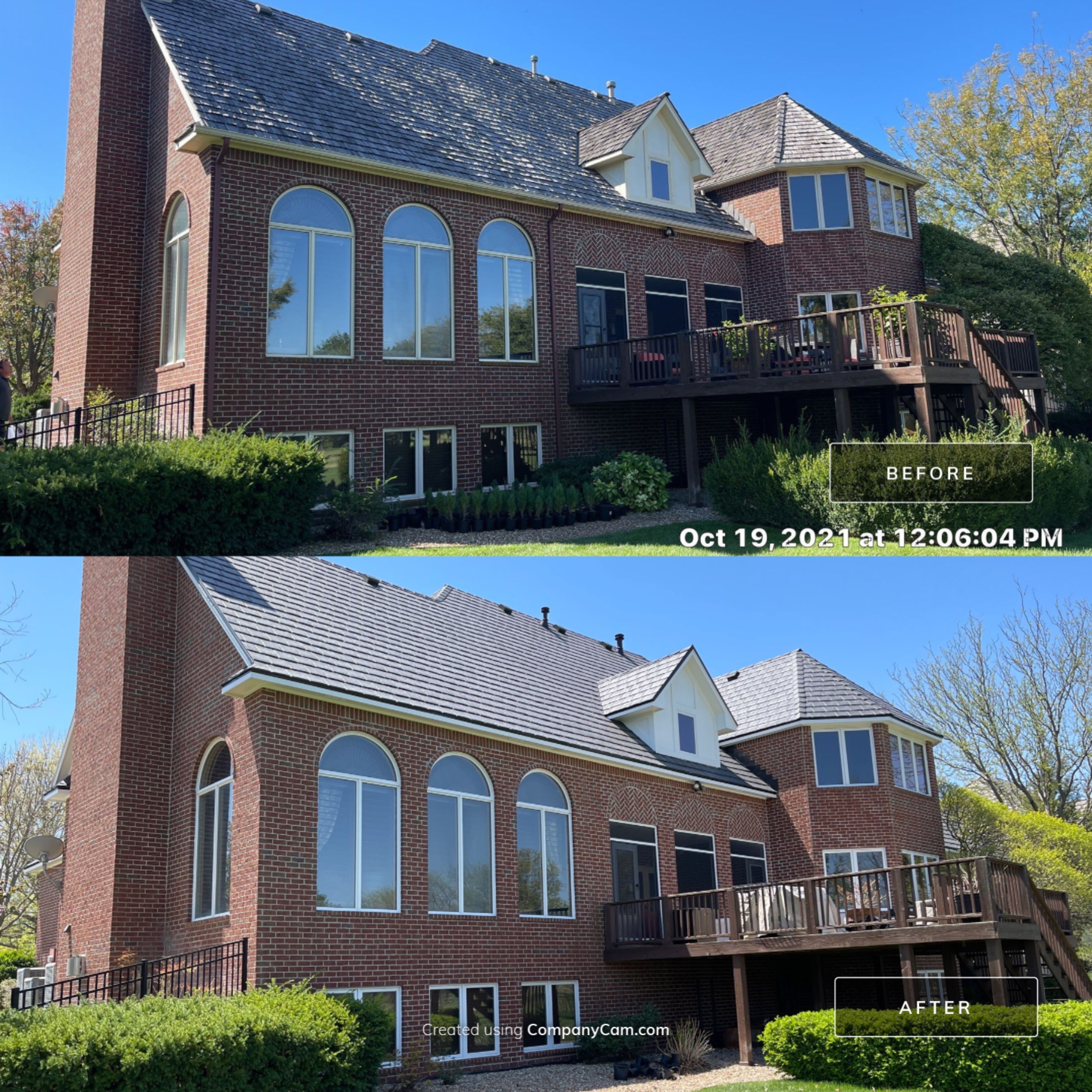 Residential Roofing Installation using DaVinci Bellaforte Slate in Slate Black by Eaton Roofing 