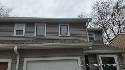 seamless aluminum gutter install in Algonquin, IL (After)