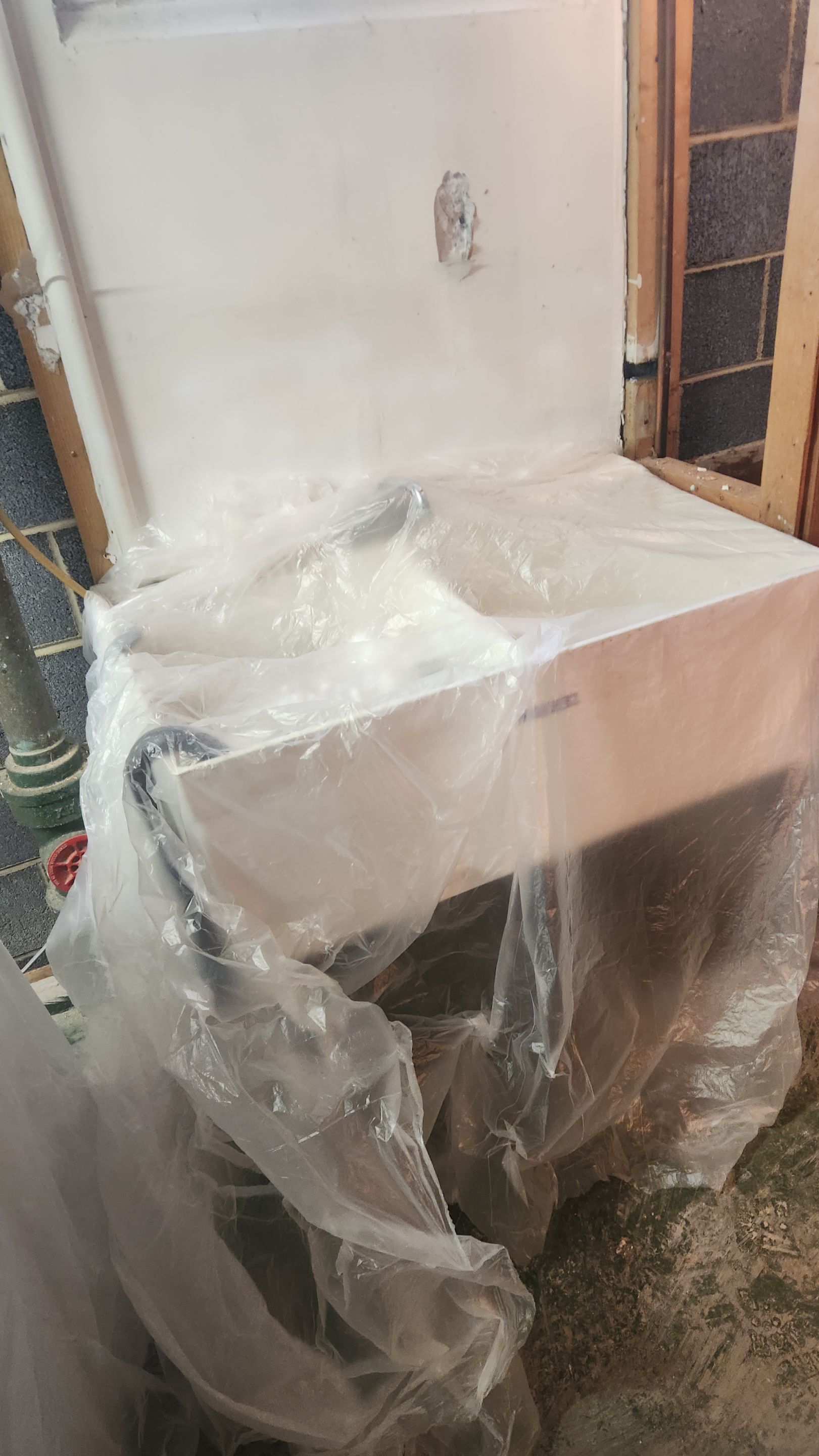 Interior French Drain & Mold Remediation Project in Manville, New Jersey by Pure Service Pro, LLC 
