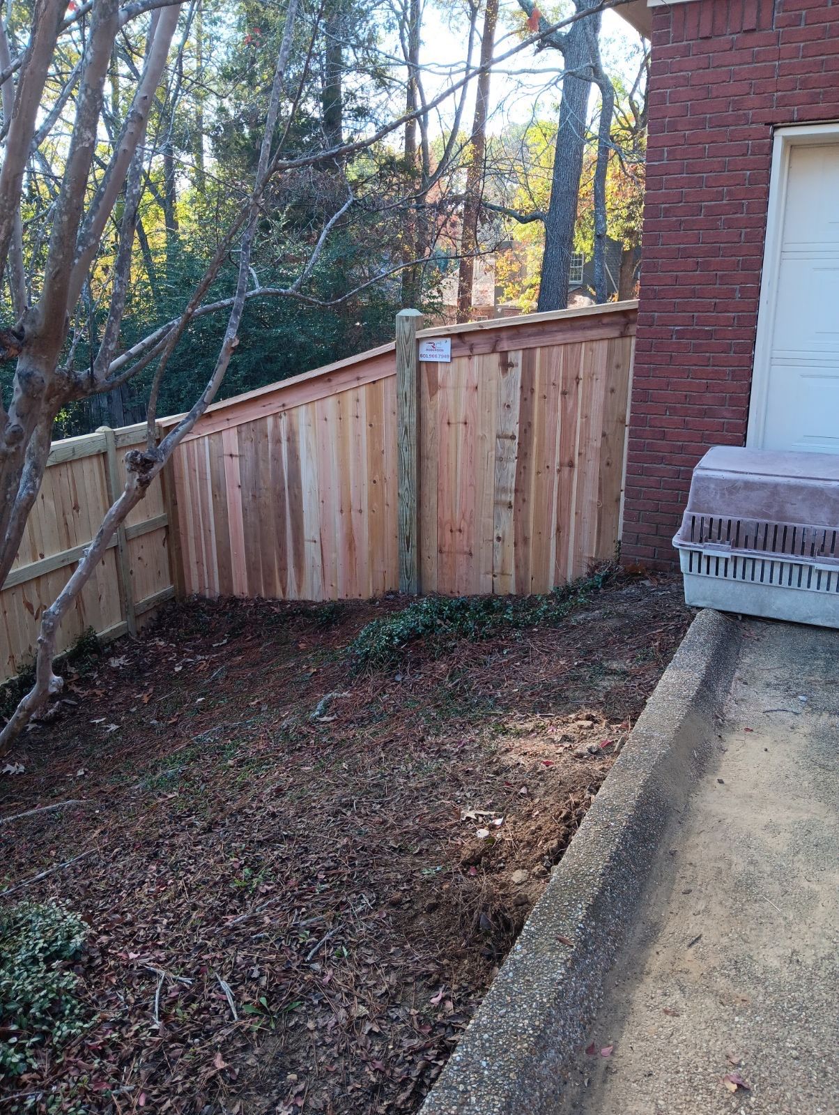 6ft Cedar Good Neighbor Fence 6x6 by Roberson Construction LLC