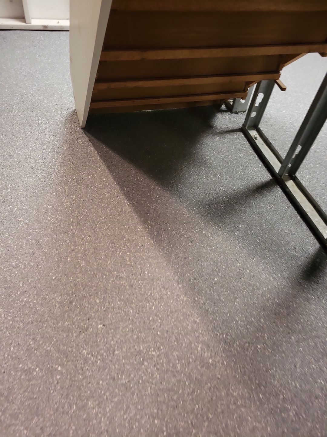 Basement Concrete Floor Coating with Penntek Flake System by Spectrum Painting, LLC