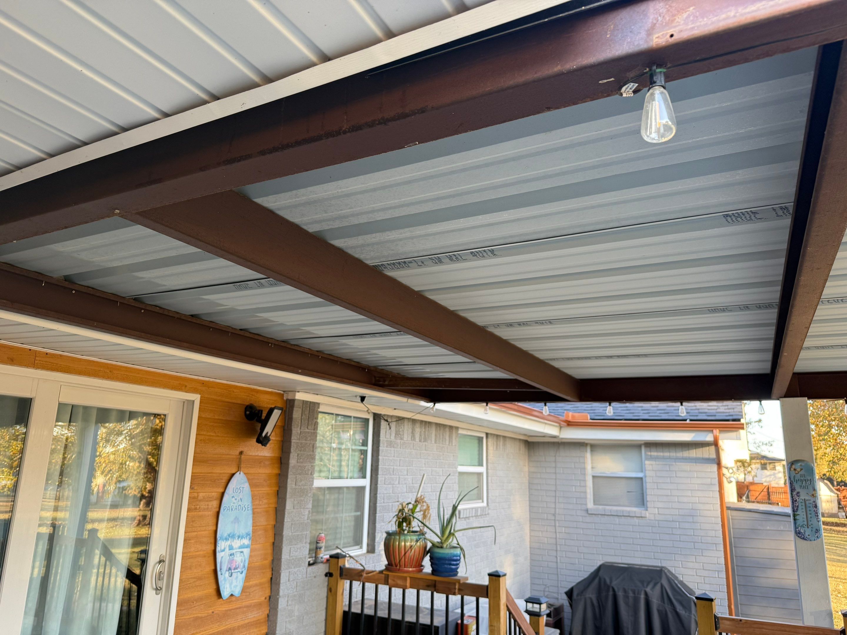 Exterior Painting on Patio Tuttle Ok by 5Coat Roofing & Construction