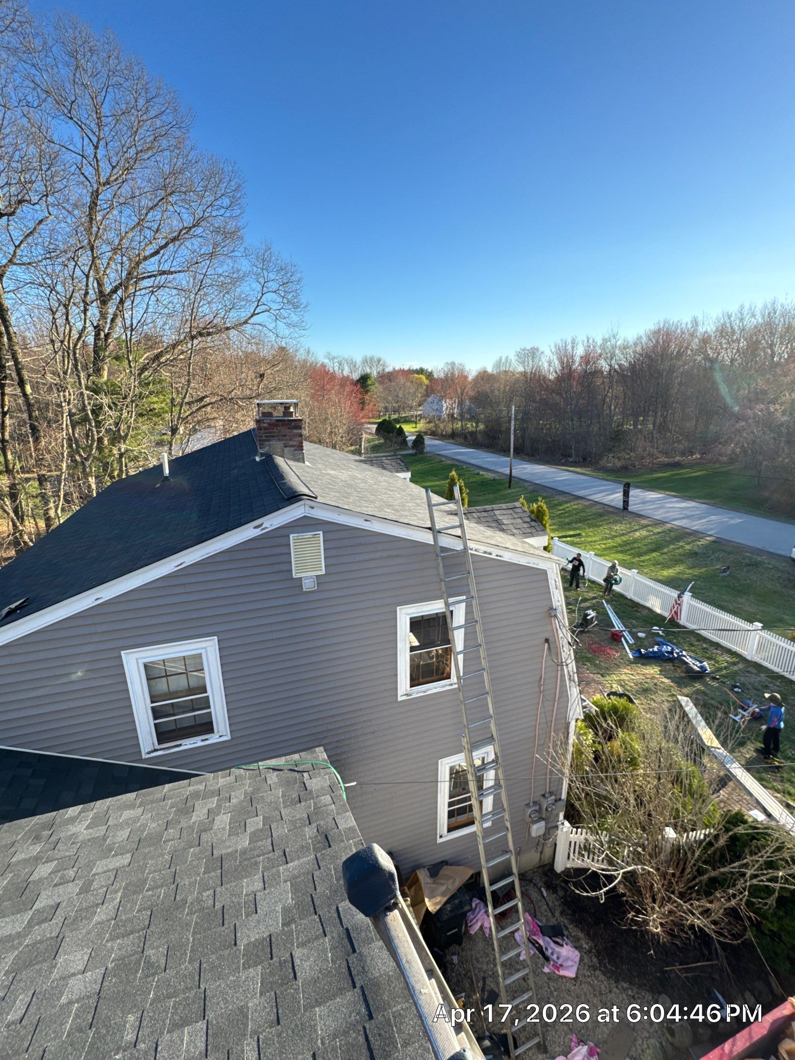 Roof Replacement in Stratham, NH with Structural Repair and Skylights by Compass exteriors