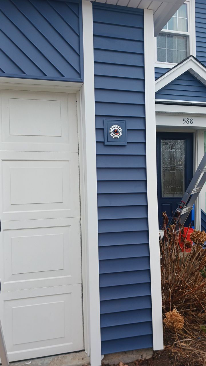 Siding Replacement using Certainteed Restoration Classic D4 Midnight Blue by 180 Contractors