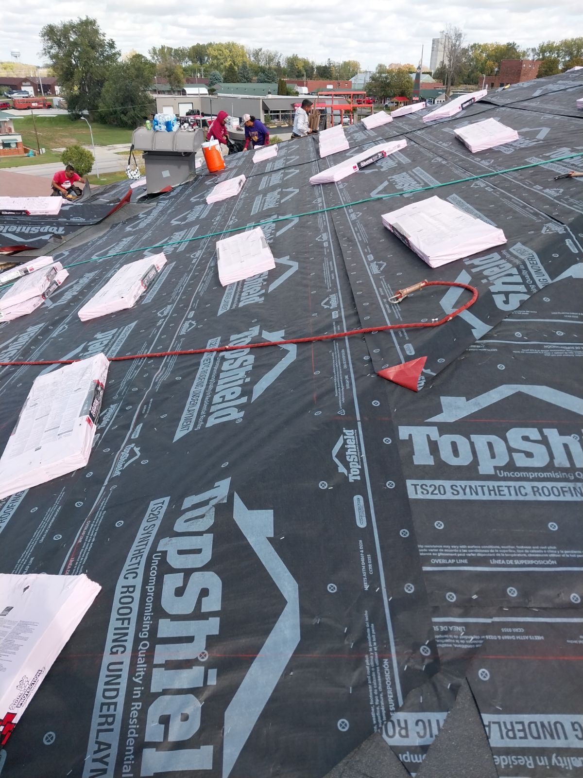 Commercial Roofing Installation using Shingles by Grell Roofing, LLC