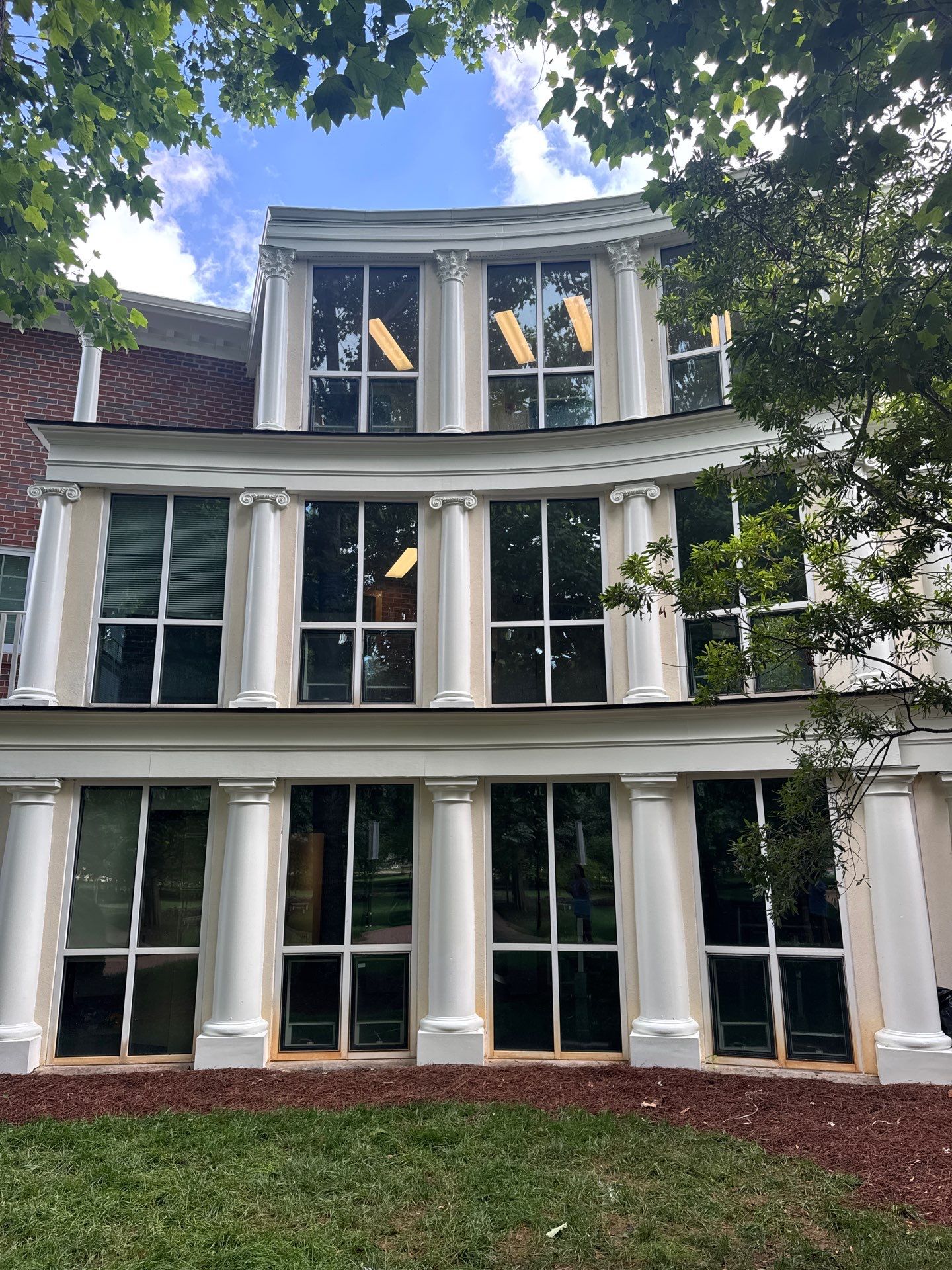 Architectural Column Restoration and Exterior Painting in Oxford by PGP Surface Solutions, LLC