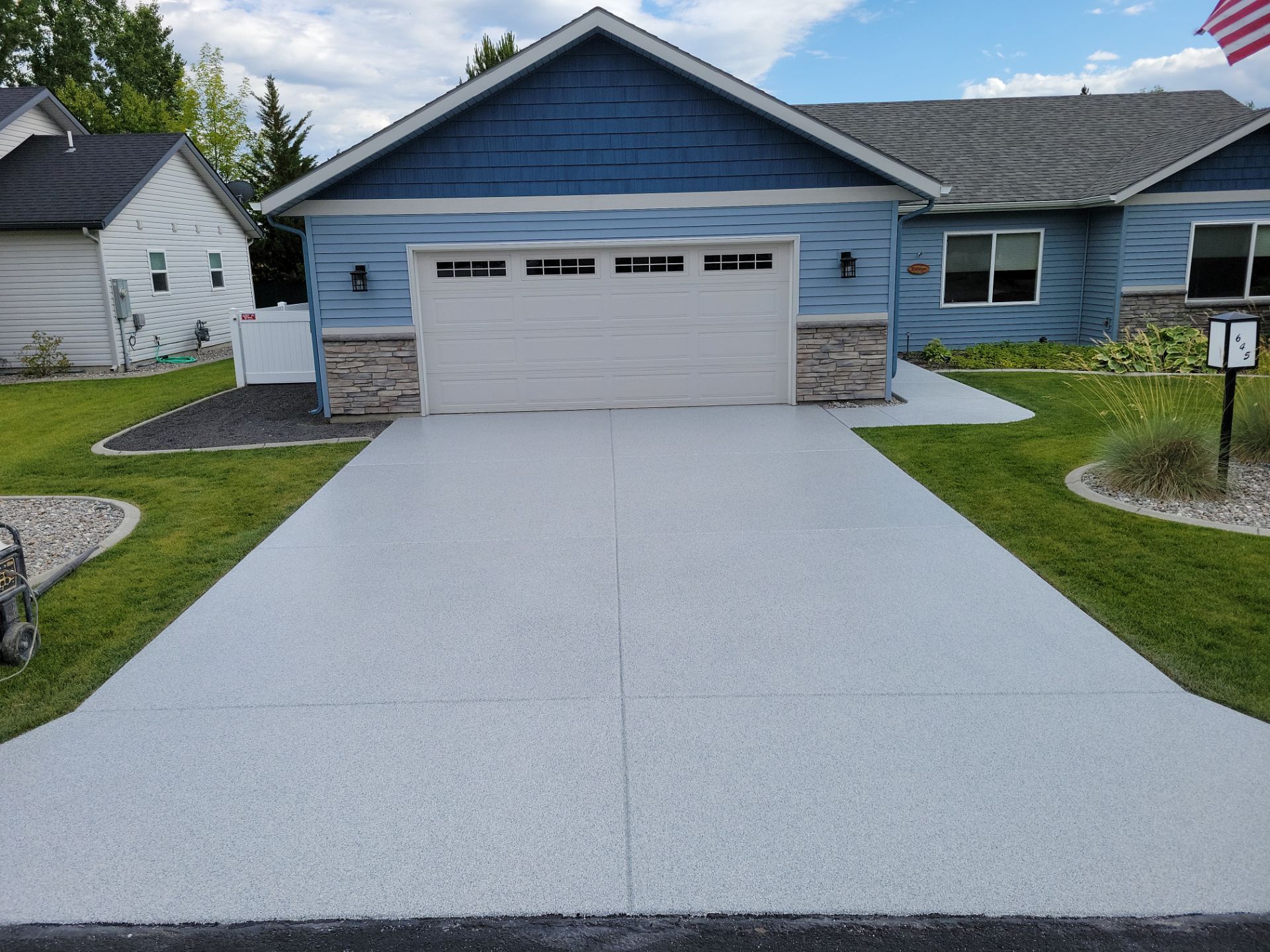 Driveway Transformation using 1/8 Tidal Wave by Croc Coatings, LLC
