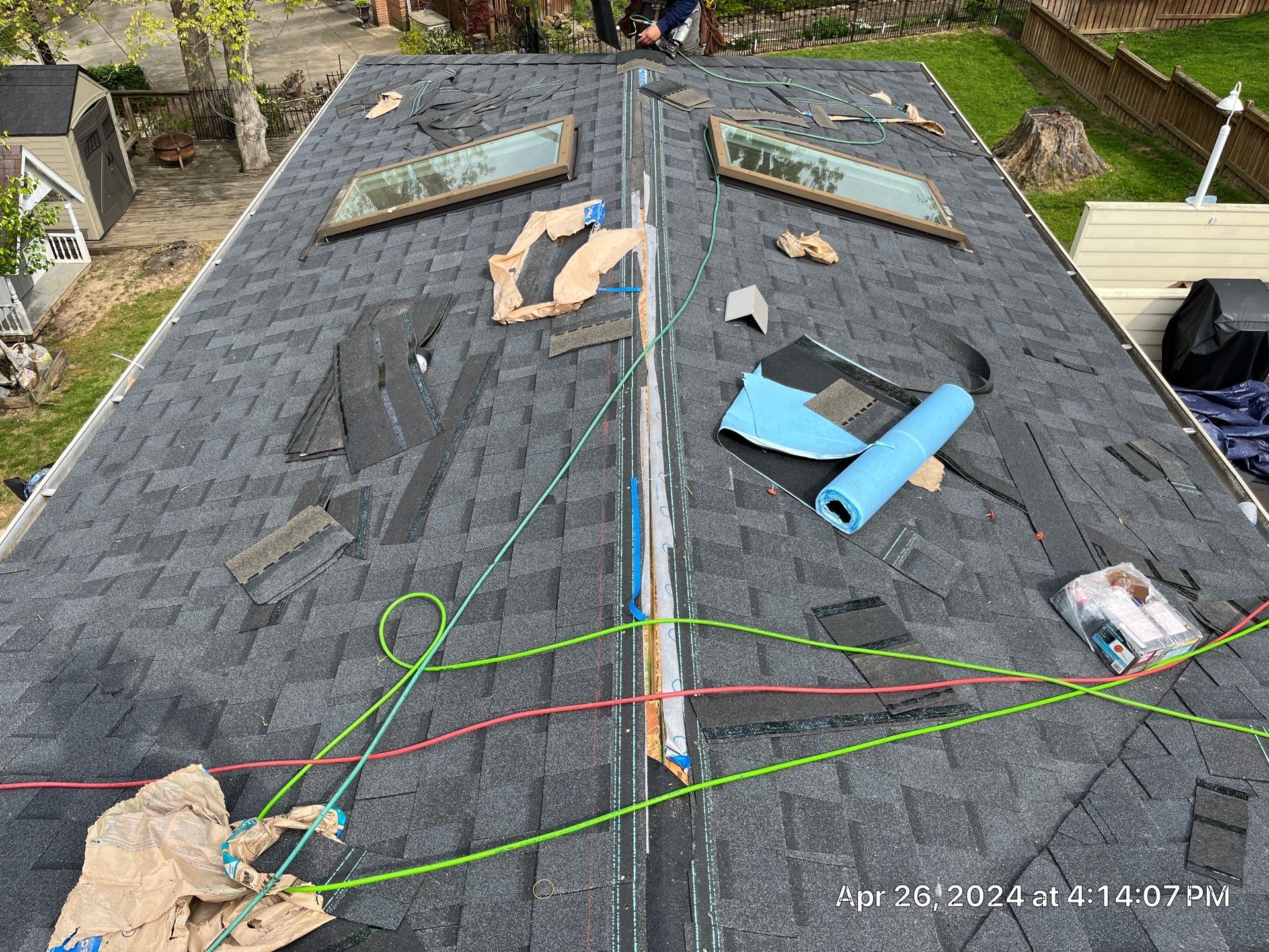 Residential Roofing Installation using Certainteed Landmark Pro Shingles by Fahey Roofing + Contracting