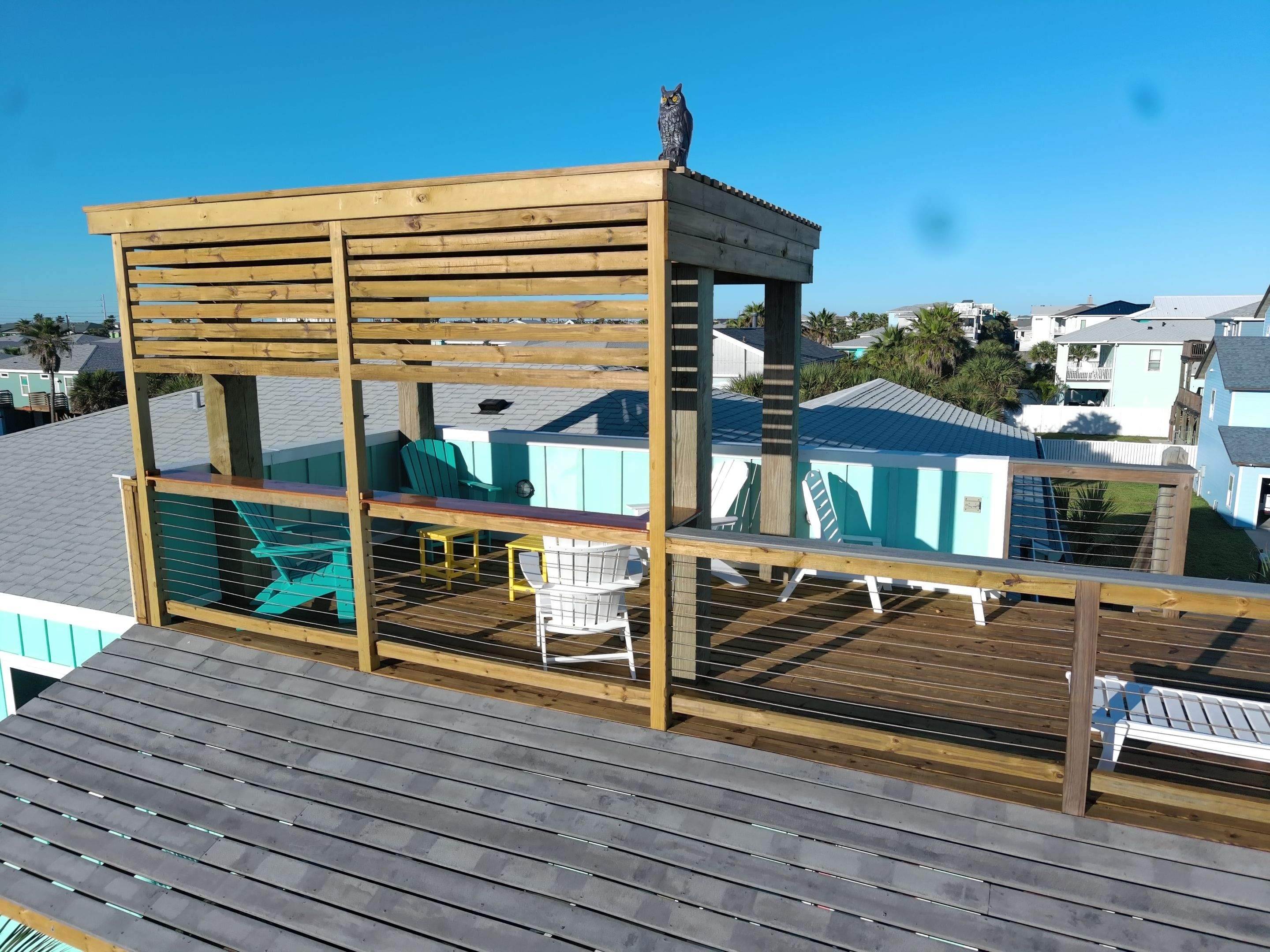 Roof Top Clubhouse on the Beach by Bayfront Roofing and Construction