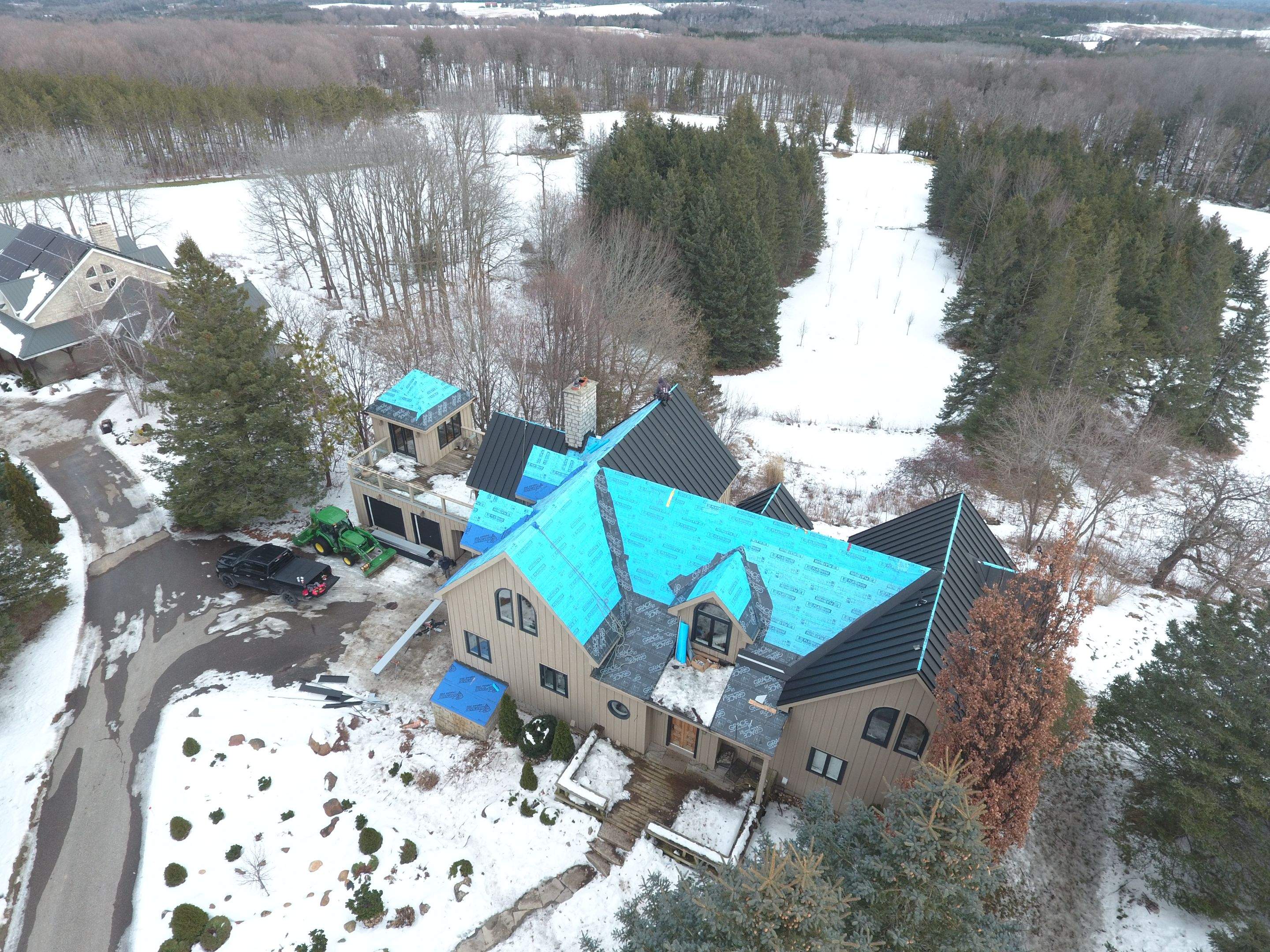 Residential Roofing Installation using 24 Ga Standing Seam Metal by Jay Carter Roofing & Sheet Metal