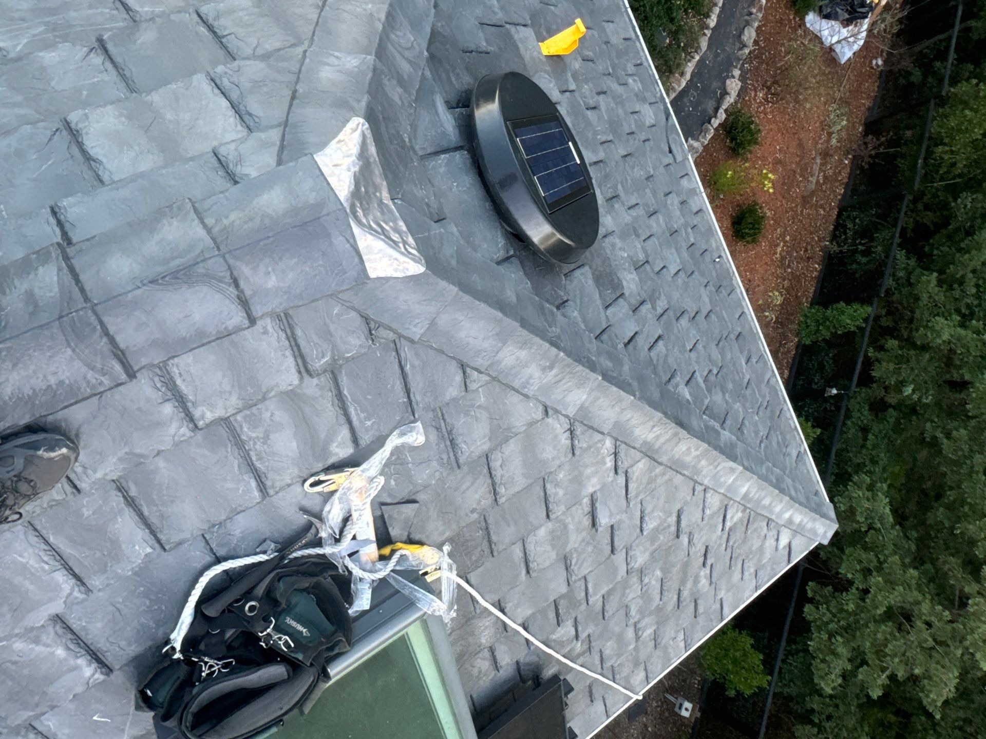 Residential Roofing Installation using Slate by Acker Roofing