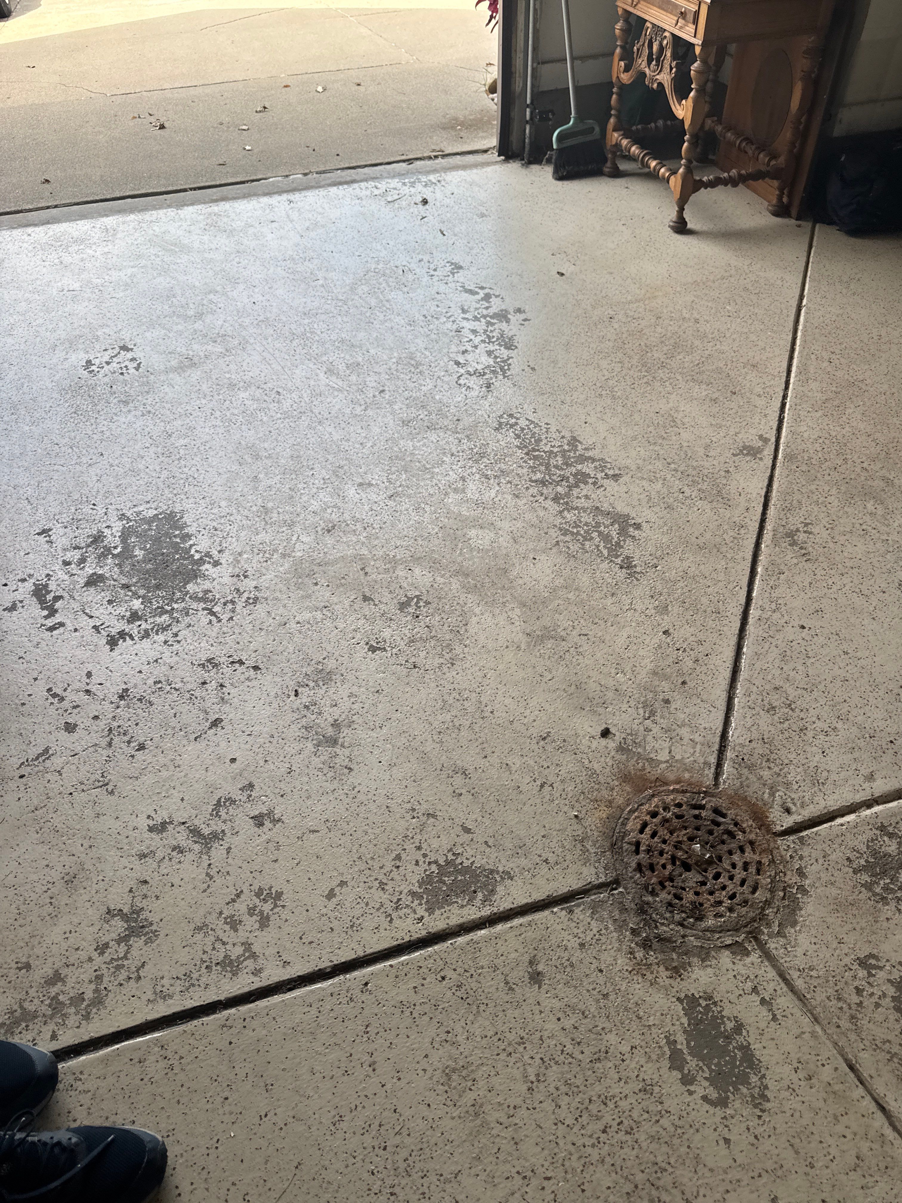 Just look at that before and after!  by Revival Concrete Coatings, LLC