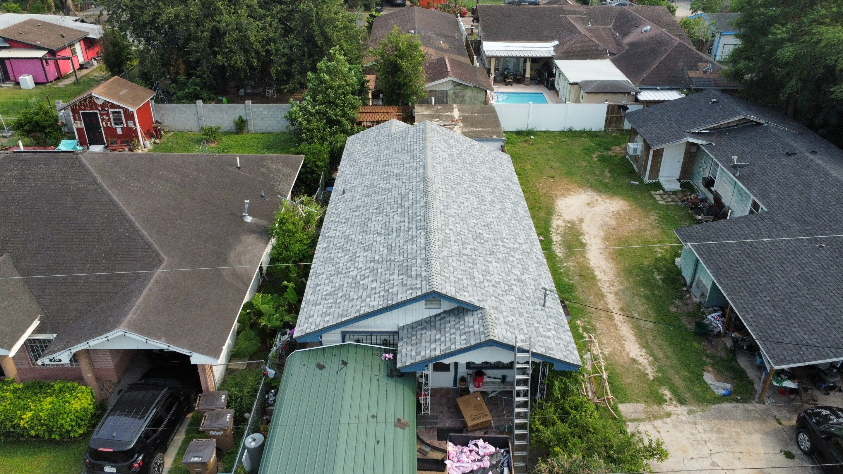 Project in Donna by Bison Roofing  