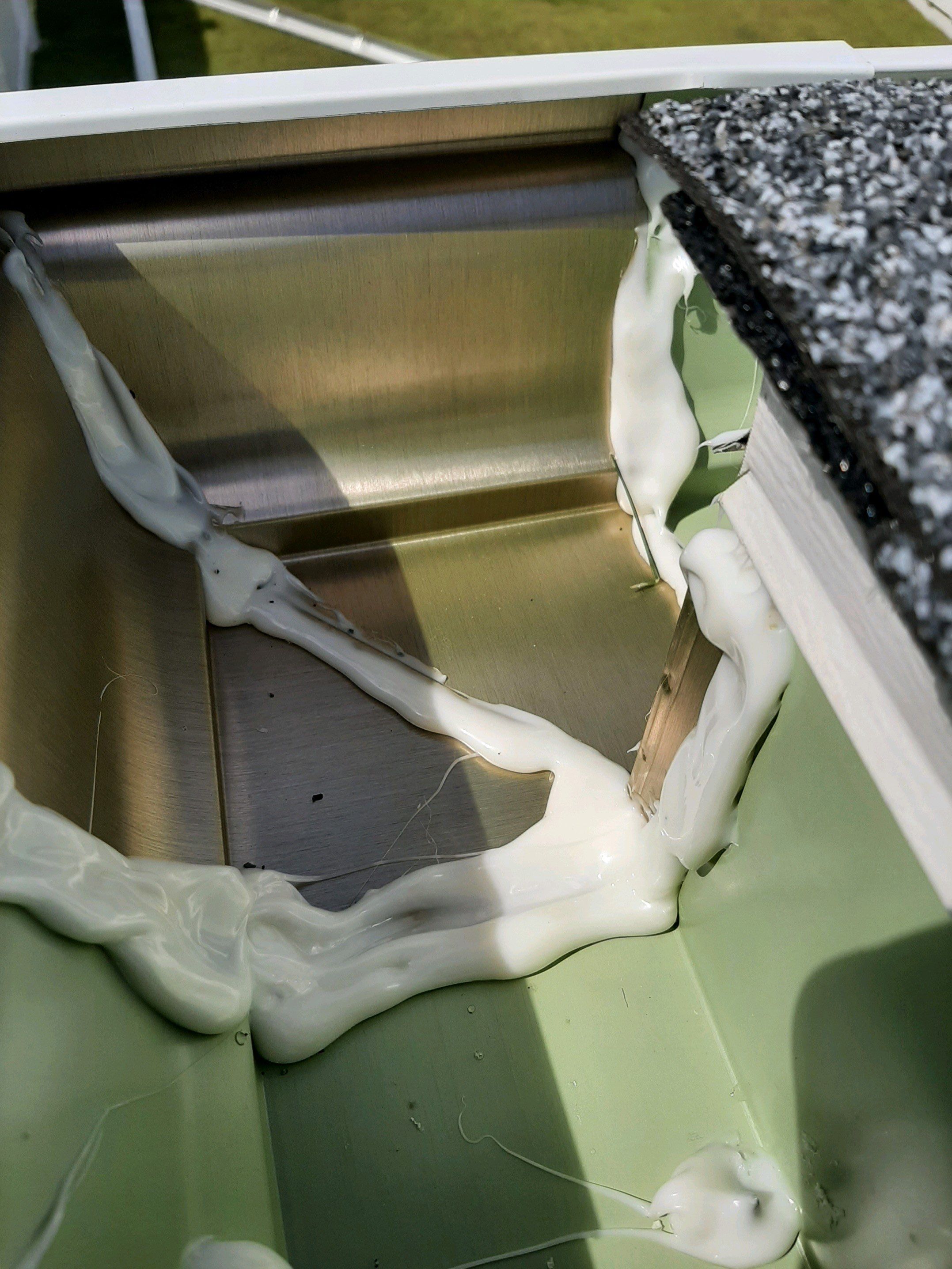 Seamless Gutter Installation using White K-Style Gutters by Gutter Professors